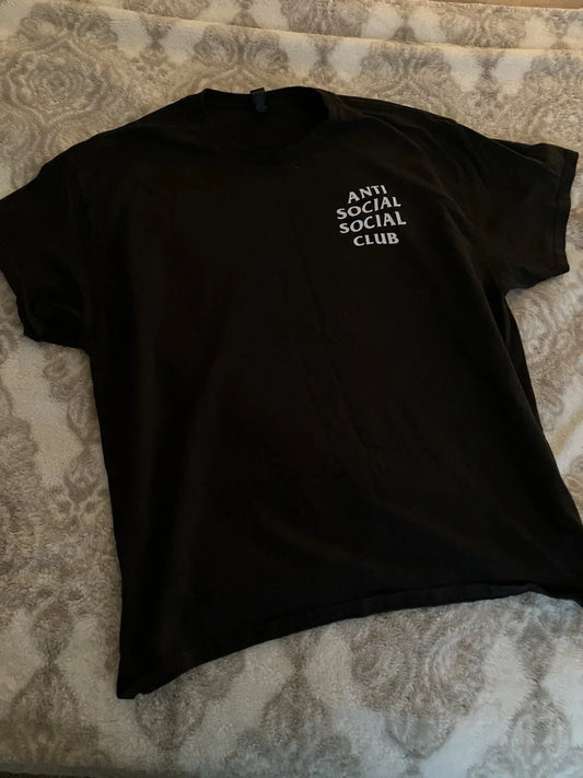 Anti Social Social Club Shirt Mens XL Black Logo Graphic Tee Streetwear Adult Unisex T-shirt, Sweatshirt, Hoodie, Long Sleeve Tee - T-Shirt, Sweatshirt, Hoodie
