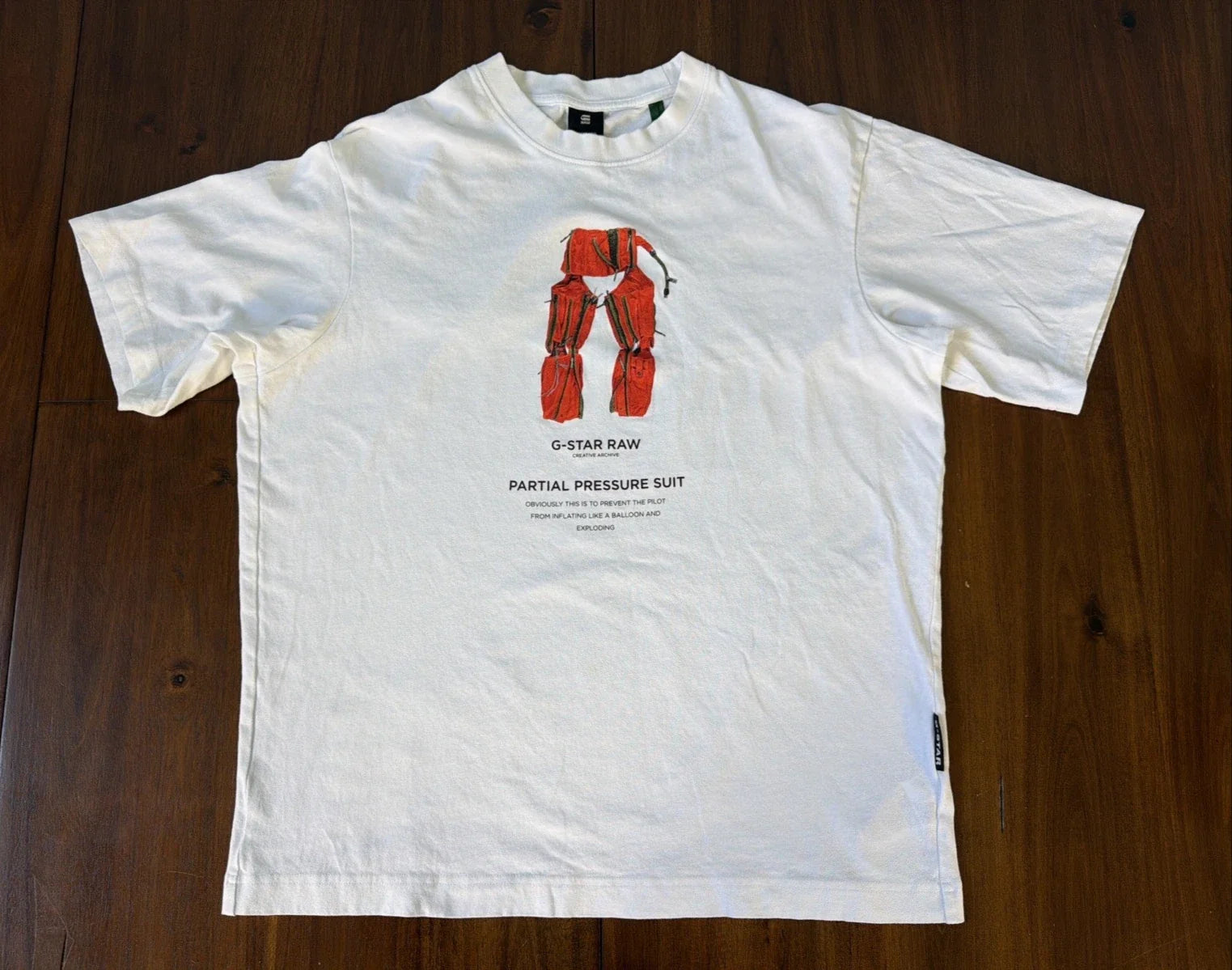 G Star Raw Creative Archive Partial Pressure Suit Graphic Shirt Size Medium Unisex T-shirt, Sweatshirt, Hoodie, Long Sleeve Tee - T-Shirt, Sweatshirt, Hoodie