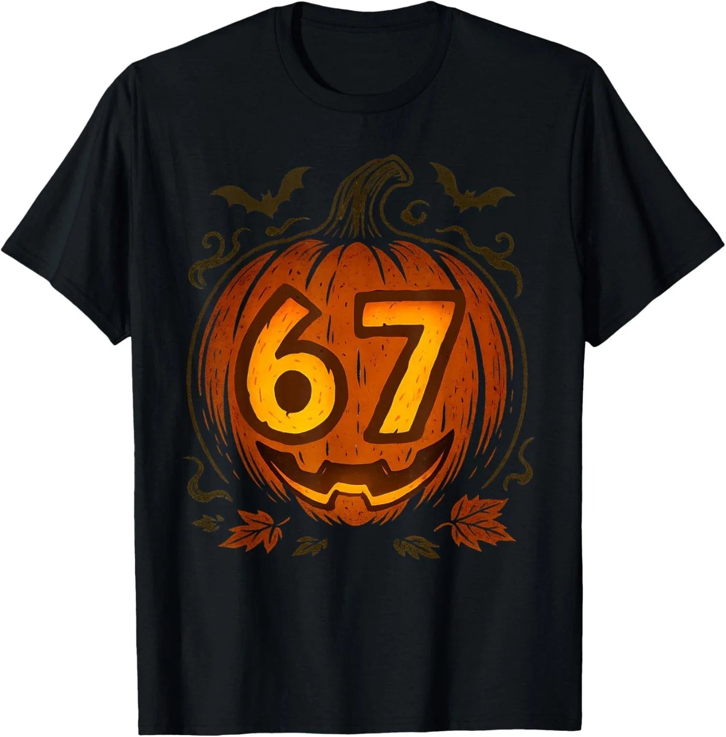 Halloween Meme 6 7 Pumpkin Six Seven Numbers Funny Unisex T-Shirt Unisex T-shirt, Sweatshirt, Hoodie, Long Sleeve Tee - T-Shirt, Sweatshirt, Hoodie