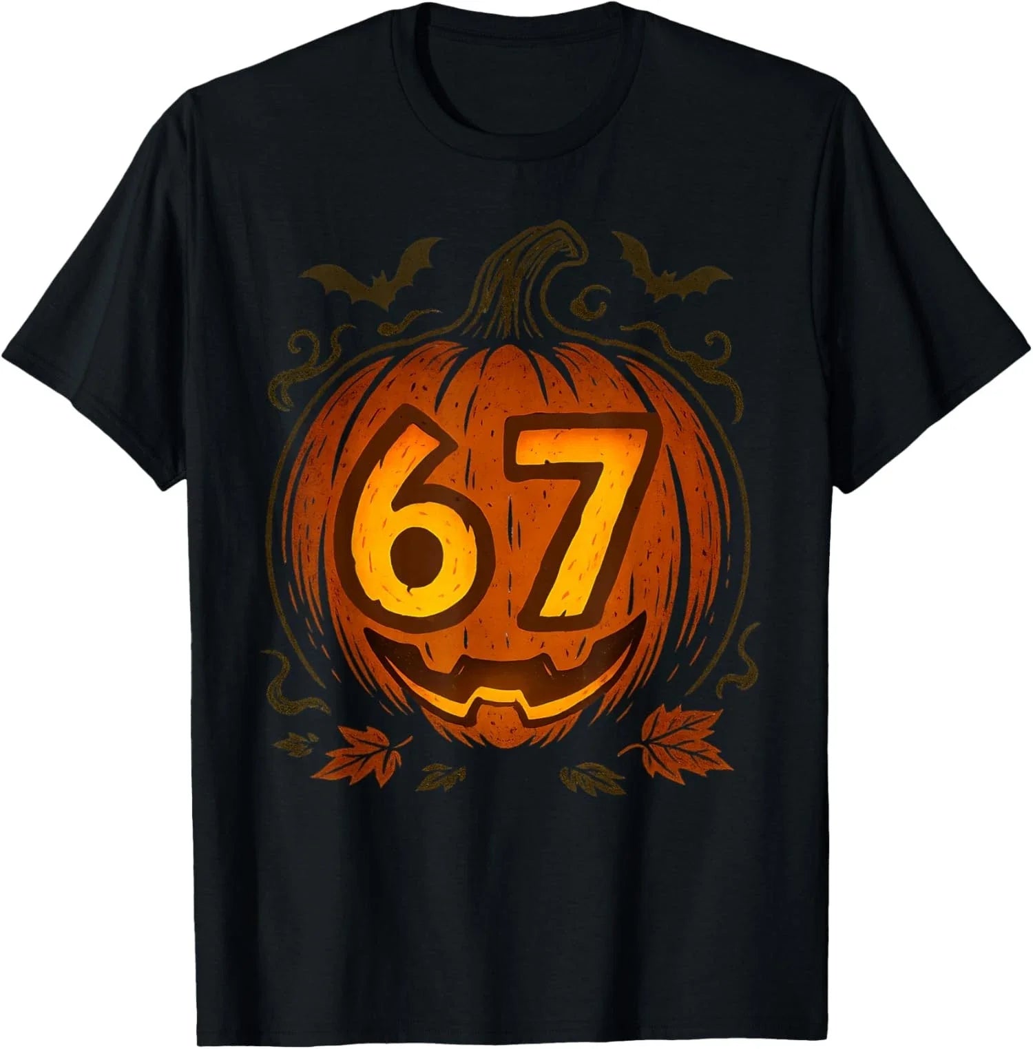 Halloween Meme 6 7 Pumpkin Six Seven Numbers Funny Unisex T-Shirt Unisex T-shirt, Sweatshirt, Hoodie, Long Sleeve Tee - T-Shirt, Sweatshirt, Hoodie