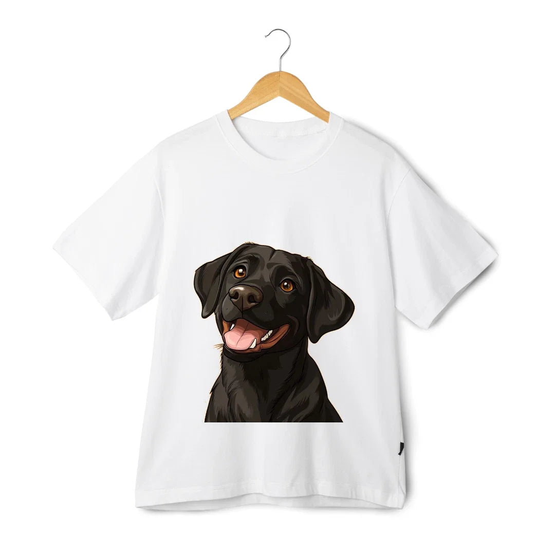 Black Lab T-Shirt Unisex - Cute Labrador Retriever Dog Cartoon Graphic Tee Unisex T-shirt, Sweatshirt, Hoodie, Long Sleeve Tee - T-Shirt, Sweatshirt, Hoodie