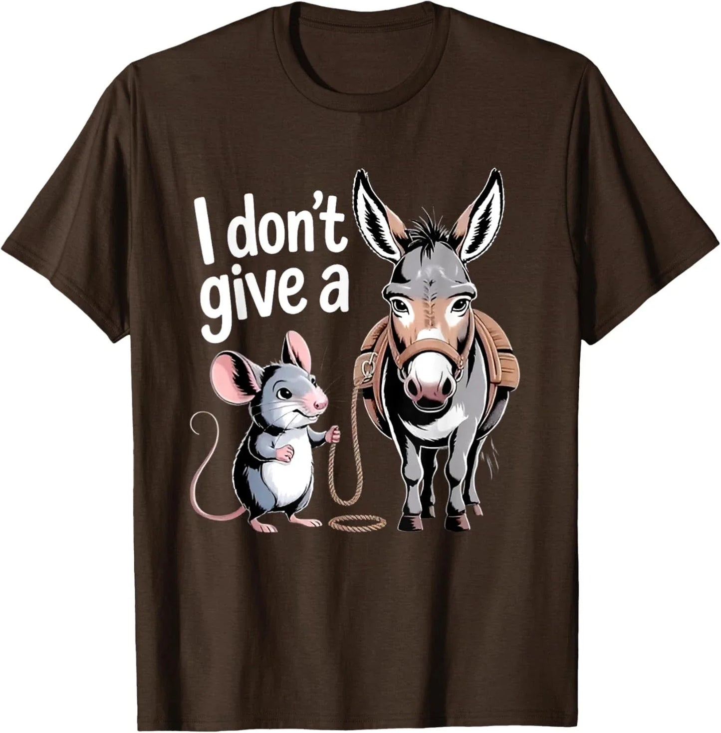 I Don't Give a Rats Ass Mouse Donkey Funny Sarcastic Unisex T-Shirt Unisex T-shirt, Sweatshirt, Hoodie, Long Sleeve Tee - T-Shirt, Sweatshirt, Hoodie