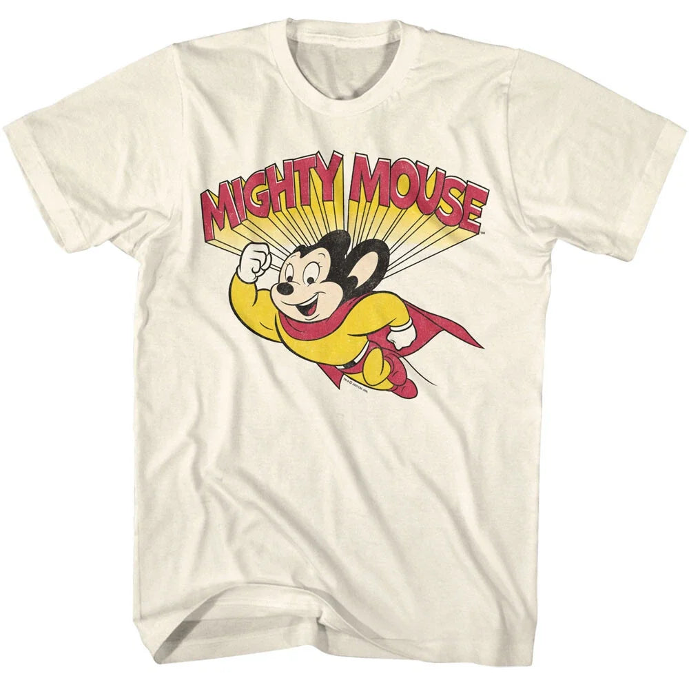 Mighty Mouse Cartoon Mighty Mouse Flying Men's T Shirt Unisex T-shirt, Sweatshirt, Hoodie, Long Sleeve Tee - T-Shirt, Sweatshirt, Hoodie