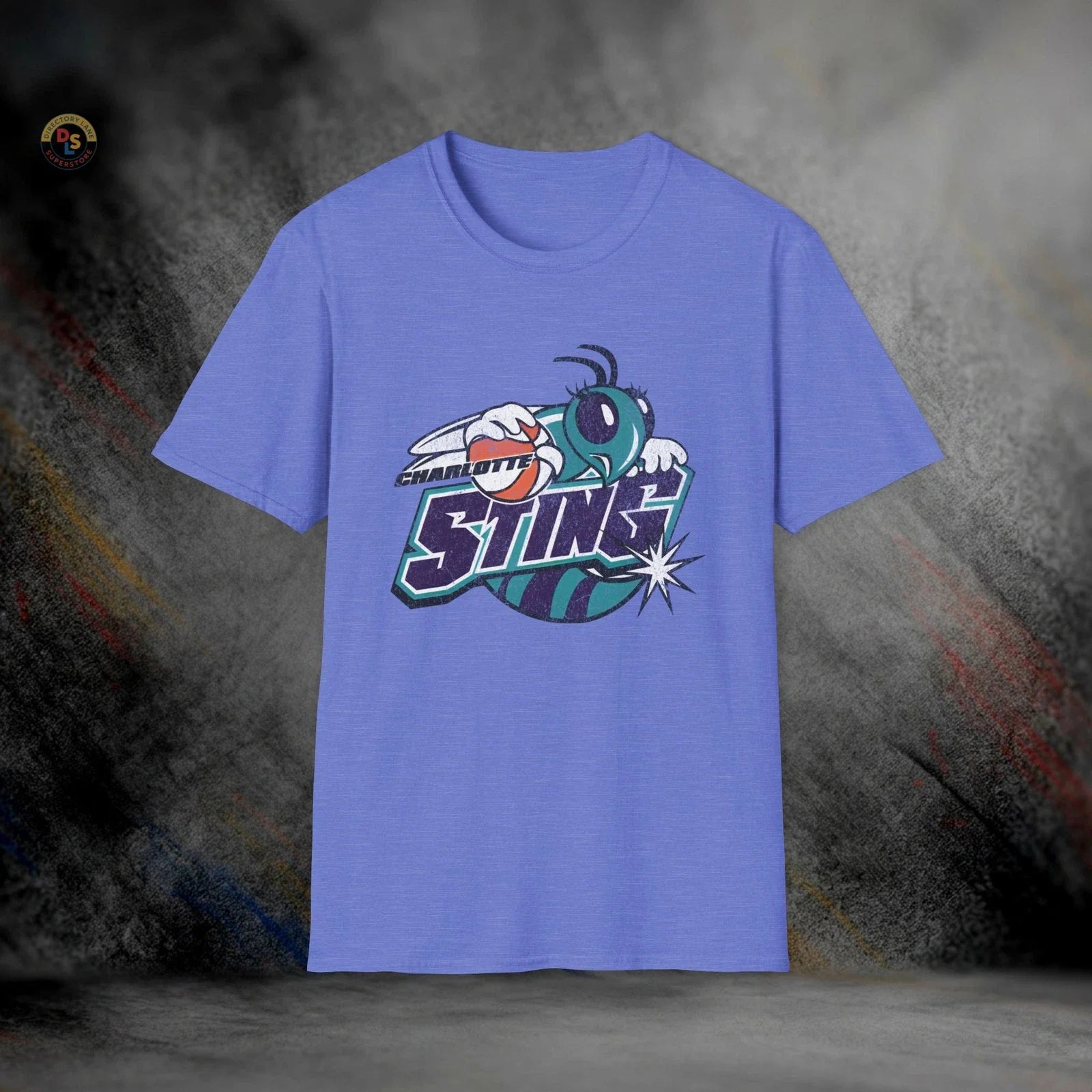 Charlotte Sting WNBA Defunct Vintage Basketball T-Shirt | Softstyle Tee Unisex T-shirt, Sweatshirt, Hoodie, Long Sleeve Tee - T-Shirt, Sweatshirt, Hoodie