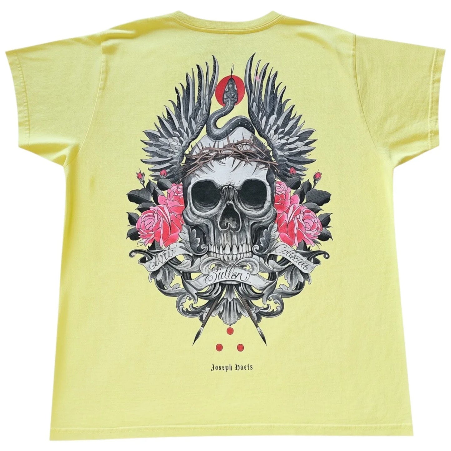 Men's Sullen Art Collective Haefs Skull & Wings MMA Tattoo Tee T-Shirt Large Unisex T-shirt, Sweatshirt, Hoodie, Long Sleeve Tee - T-Shirt, Sweatshirt, Hoodie