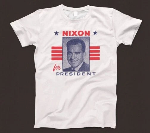 Nixon For President T Shirt 637 Retro Election Campaign 70s Watergate Republican Unisex T-shirt, Sweatshirt, Hoodie, Long Sleeve Tee - T-Shirt, Sweatshirt, Hoodie