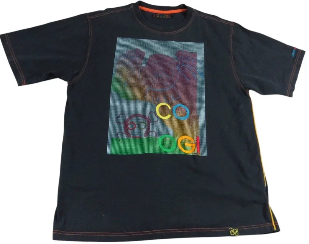 Y2K COOGI Graphic T-Shirt Men 2XL Black Colorful Limited Edition Hip Hop Tee 00s Unisex T-shirt, Sweatshirt, Hoodie, Long Sleeve Tee - T-Shirt, Sweatshirt, Hoodie