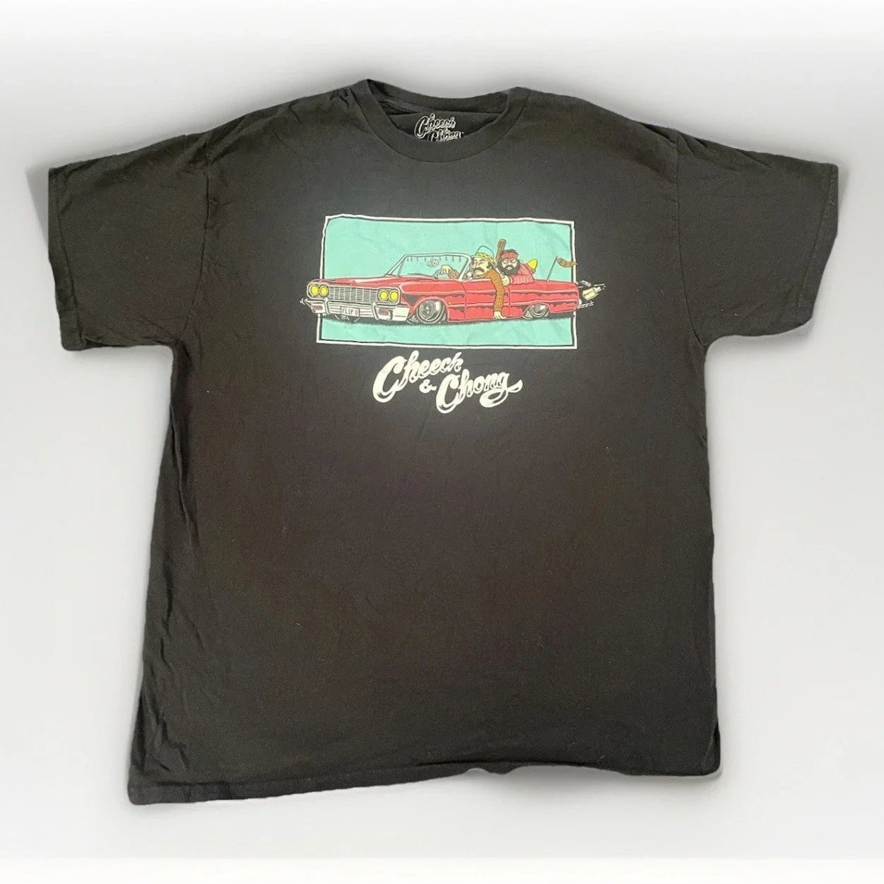 Cheech & Chong Lowrider Graphic T Shirt Mens Large Black Retro Stoner Tee Unisex T-shirt, Sweatshirt, Hoodie, Long Sleeve Tee - T-Shirt, Sweatshirt, Hoodie