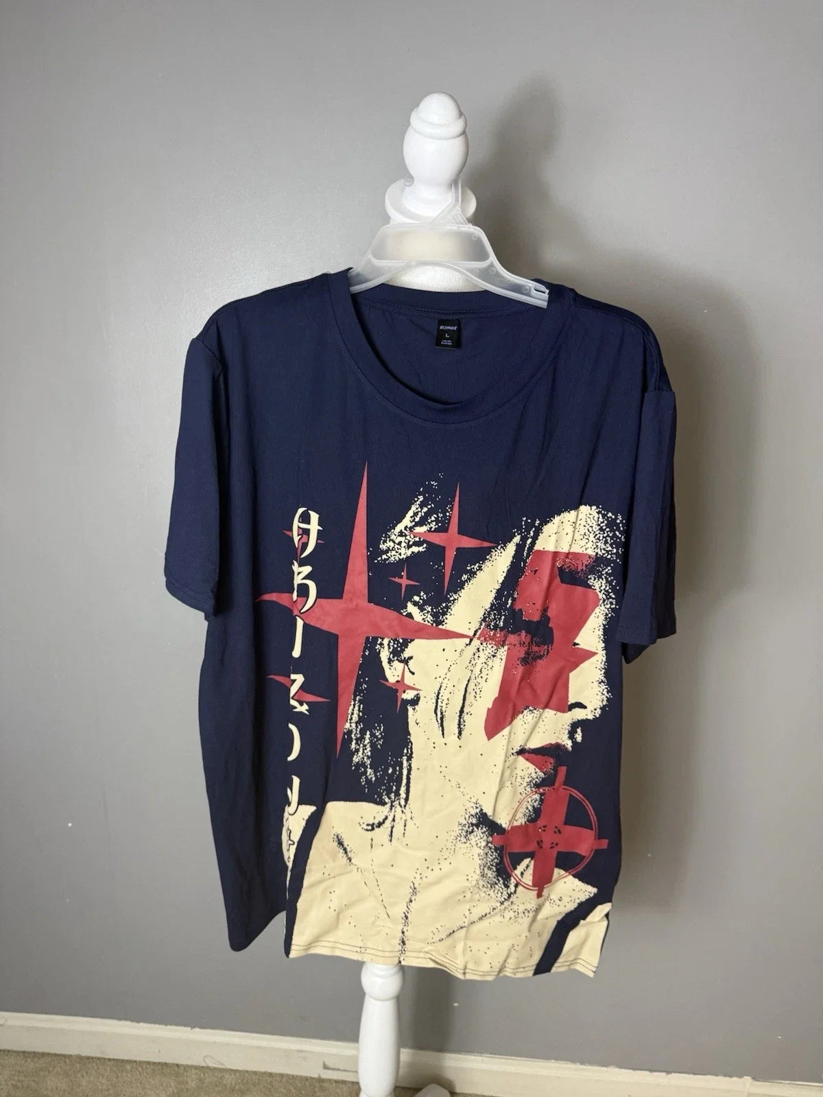 Mens Romwe Navy Blue Street Life Casual Shirt Size Large Street Wear Unisex T-shirt, Sweatshirt, Hoodie, Long Sleeve Tee - T-Shirt, Sweatshirt, Hoodie