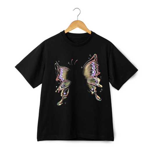 Artistic Abstract Butterfly Graphic Unisex Tee Unisex T-shirt, Sweatshirt, Hoodie, Long Sleeve Tee - T-Shirt, Sweatshirt, Hoodie