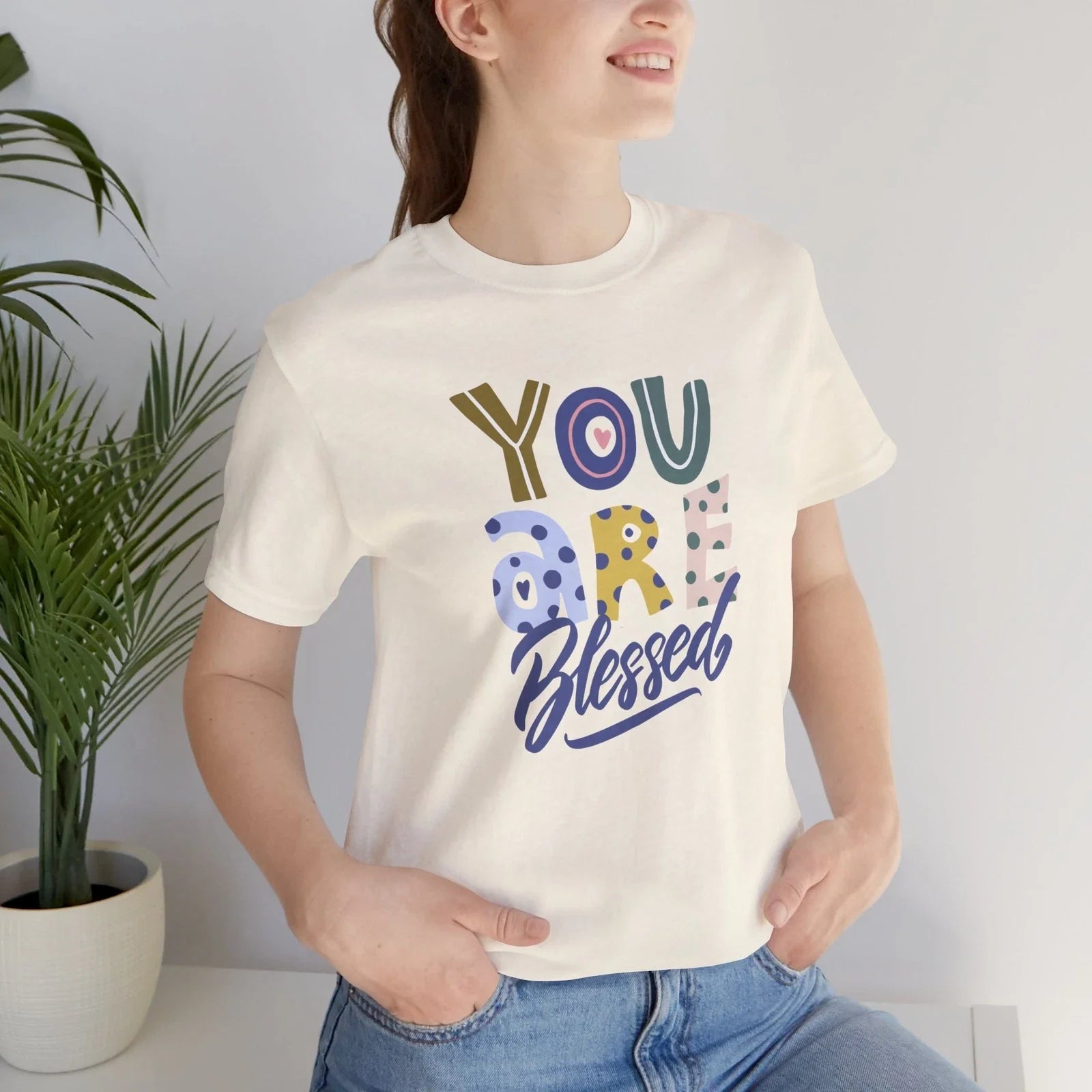 You Are Blessed Tee | Inspirational Typography Shirt Unisex T-shirt, Sweatshirt, Hoodie, Long Sleeve Tee - T-Shirt, Sweatshirt, Hoodie