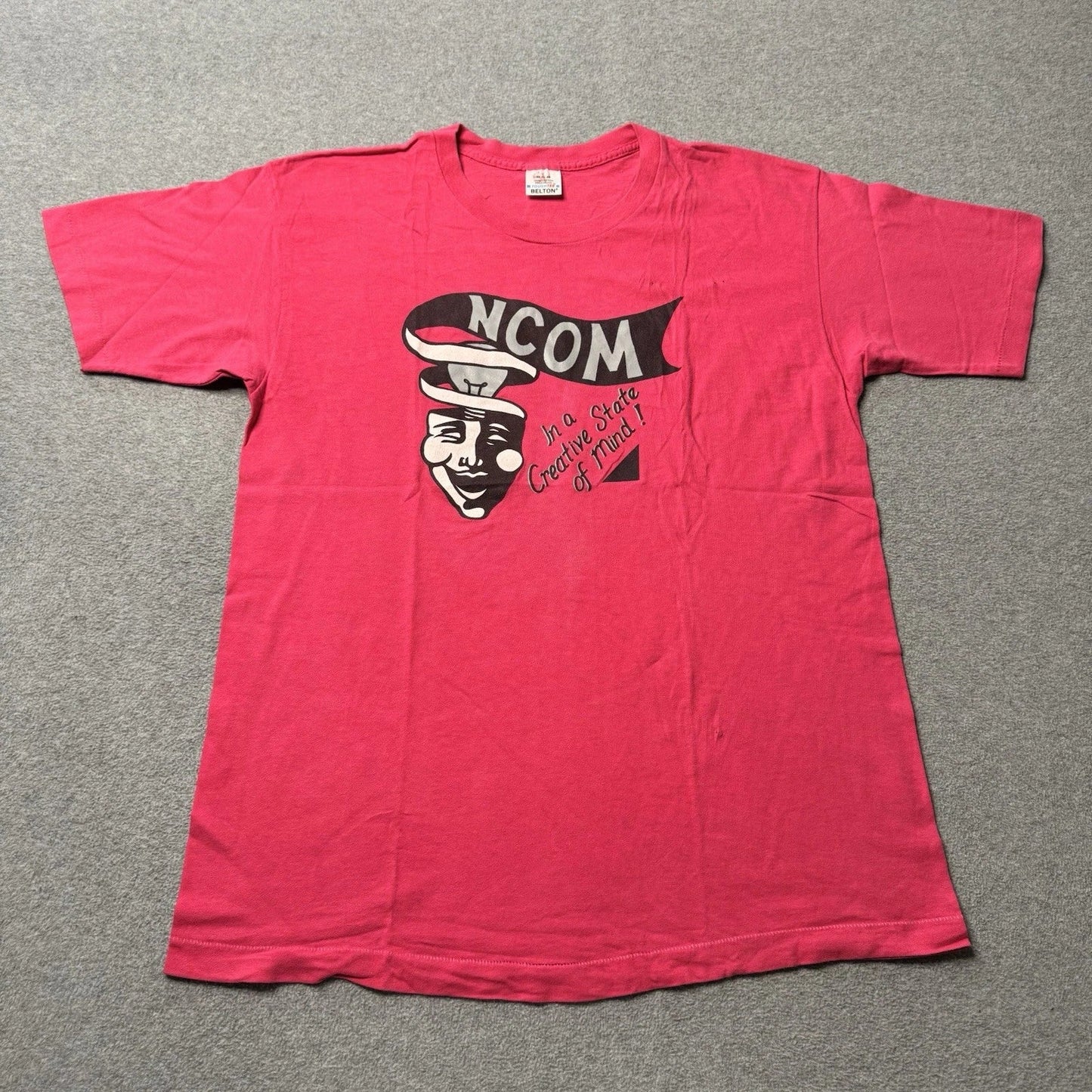 Vintage Belton T Shirt Mens XL Pink In A Creative State of Mind Graphic Print Unisex T-shirt, Sweatshirt, Hoodie, Long Sleeve Tee - T-Shirt, Sweatshirt, Hoodie
