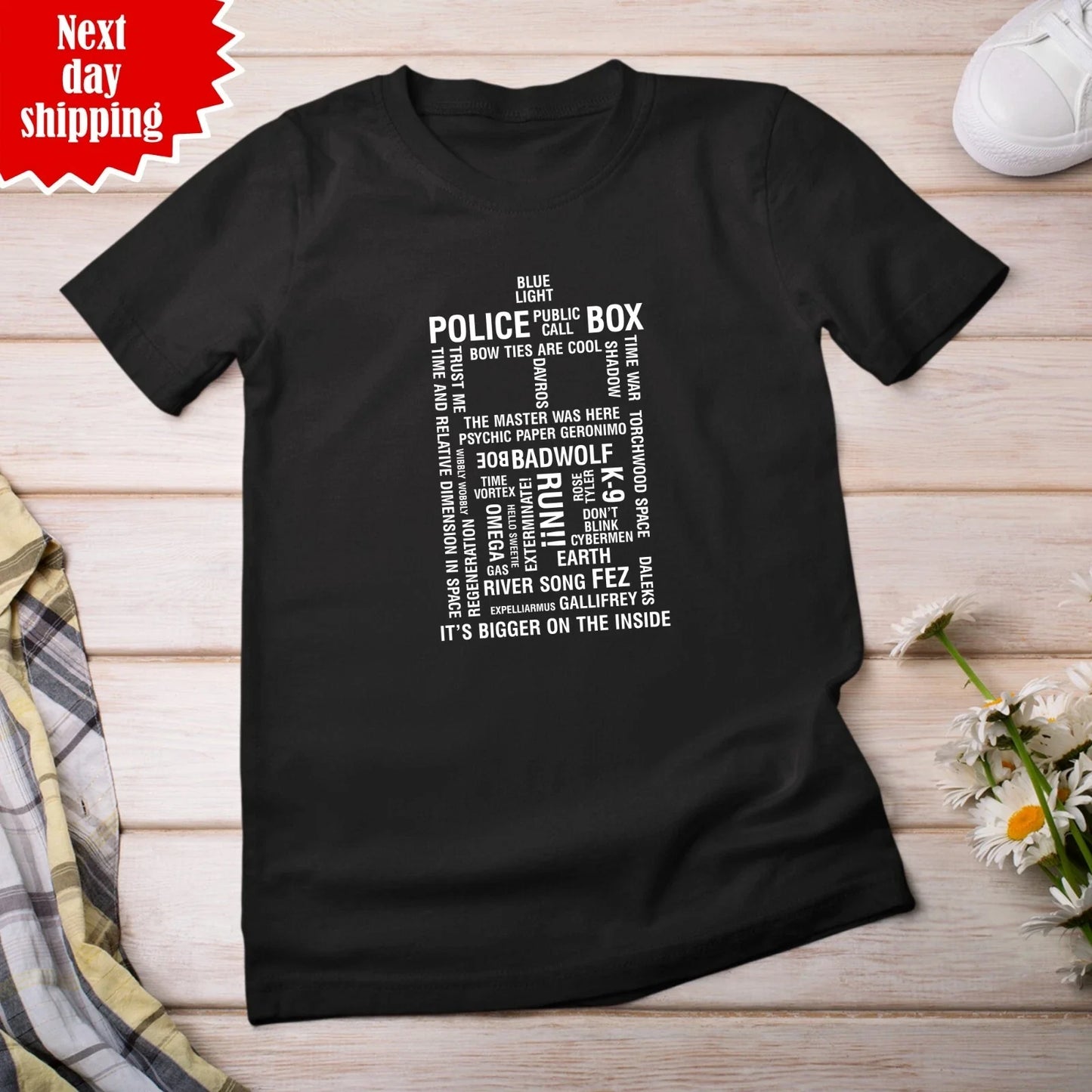 Dr Who Tardis Mens T-Shirt Cool Printed Design Crew Neck Short Sleeve Unisex Top Unisex T-shirt, Sweatshirt, Hoodie, Long Sleeve Tee - T-Shirt, Sweatshirt, Hoodie