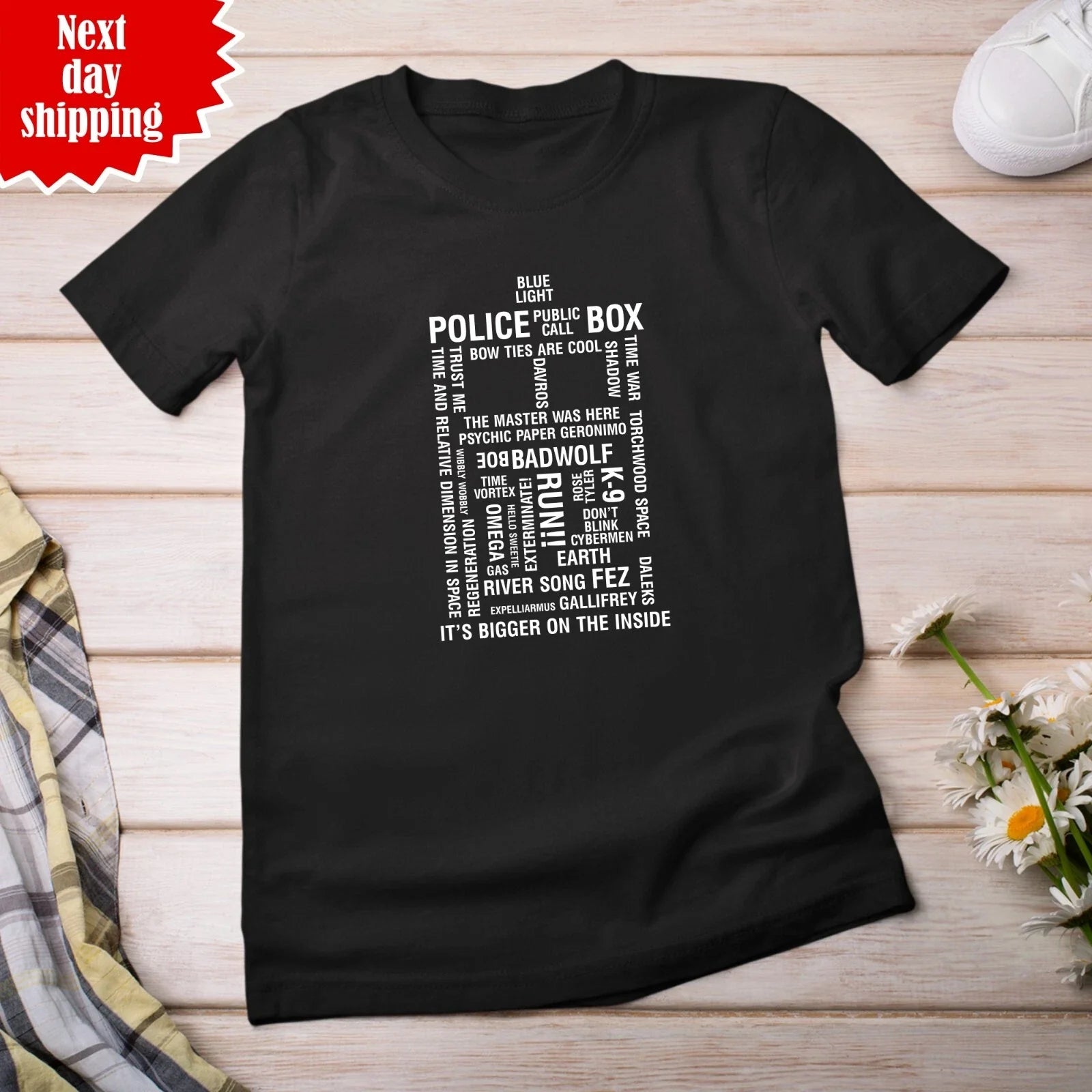 Dr Who Tardis Mens T-Shirt Cool Printed Design Crew Neck Short Sleeve Unisex Top Unisex T-shirt, Sweatshirt, Hoodie, Long Sleeve Tee - T-Shirt, Sweatshirt, Hoodie