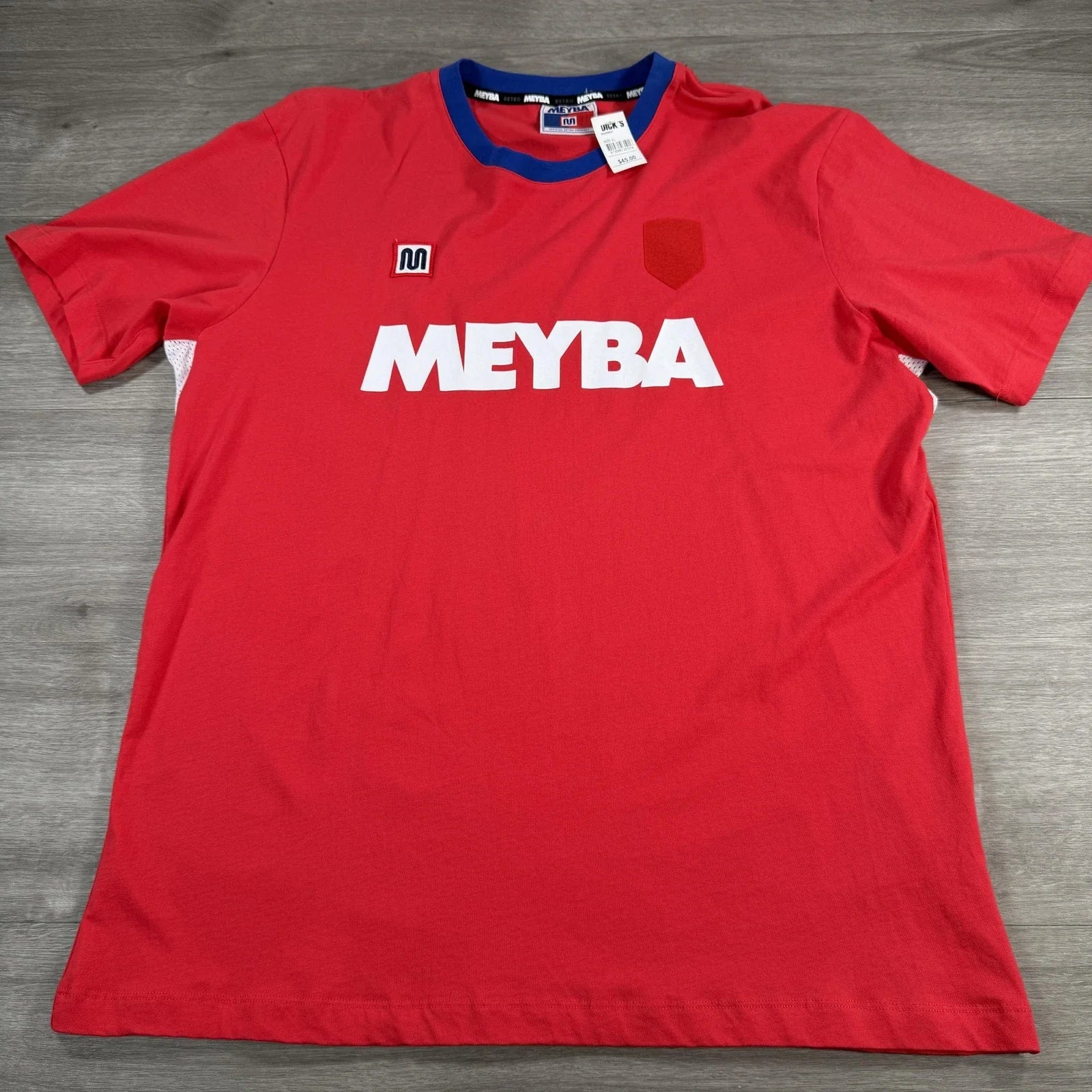 Meyba Retro Shirt Mens XL Red Soccer Graphic Tee Official Jersey Unisex T-shirt, Sweatshirt, Hoodie, Long Sleeve Tee - T-Shirt, Sweatshirt, Hoodie