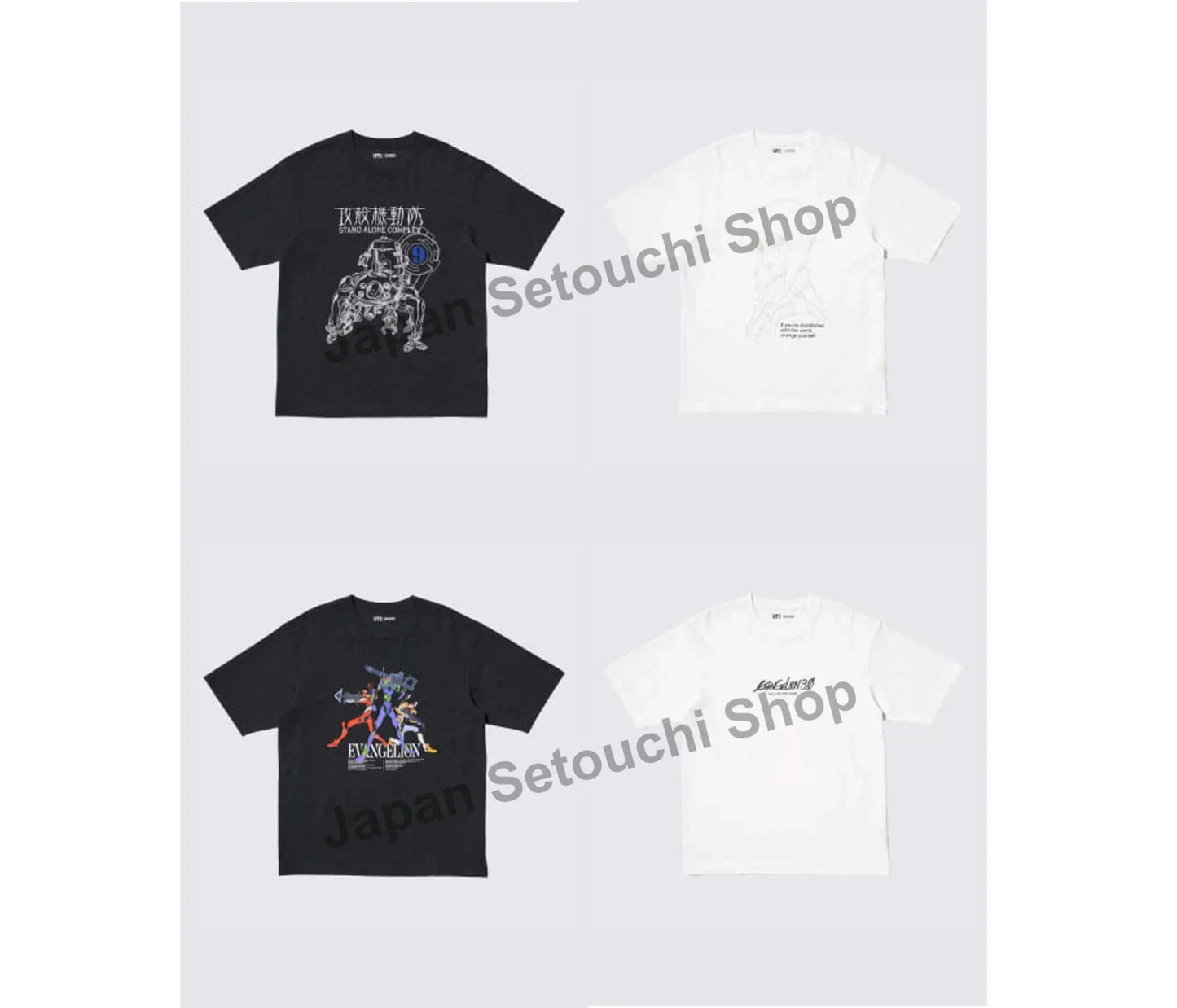 UNIQLO UT Graphic T-shirt x SF Anime GHOST IN THE SHELL EVANGELION New Japan Unisex T-shirt, Sweatshirt, Hoodie, Long Sleeve Tee - T-Shirt, Sweatshirt, Hoodie