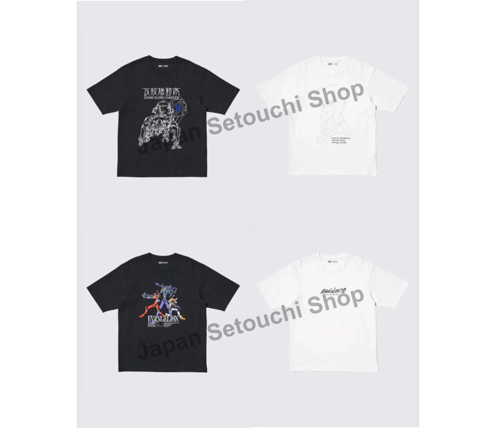 UNIQLO UT Graphic T-shirt x SF Anime GHOST IN THE SHELL EVANGELION New Japan Unisex T-shirt, Sweatshirt, Hoodie, Long Sleeve Tee - T-Shirt, Sweatshirt, Hoodie
