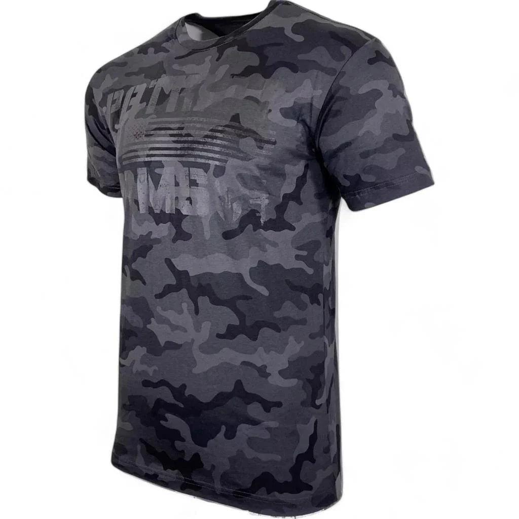 Men's Howitzer Patriot In Arms Black Camo Y2K Patriotic USA Tee T-Shirt S-XXXL Unisex T-shirt, Sweatshirt, Hoodie, Long Sleeve Tee - T-Shirt, Sweatshirt, Hoodie