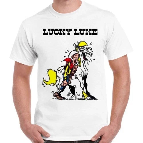 Texas Cowboys Lucky Luke Vintage Comics Movie Poster Retro T Shirt 2553 Unisex T-shirt, Sweatshirt, Hoodie, Long Sleeve Tee - T-Shirt, Sweatshirt, Hoodie