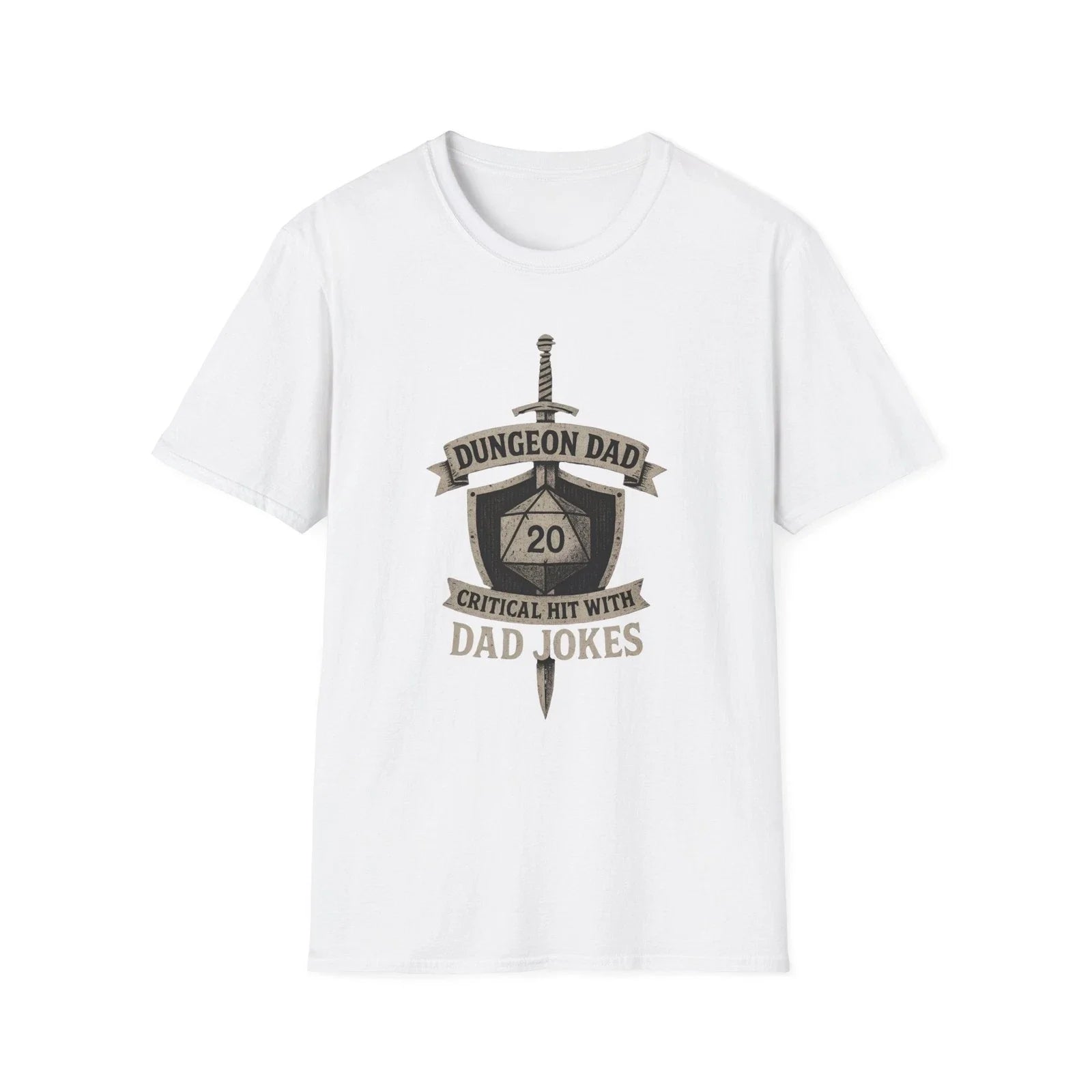 Funny DnD Dungeon Dad T-Shirt, D&D D20 Gamer Tee, Dad Jokes Critical Hit Shirt Unisex T-shirt, Sweatshirt, Hoodie, Long Sleeve Tee - T-Shirt, Sweatshirt, Hoodie