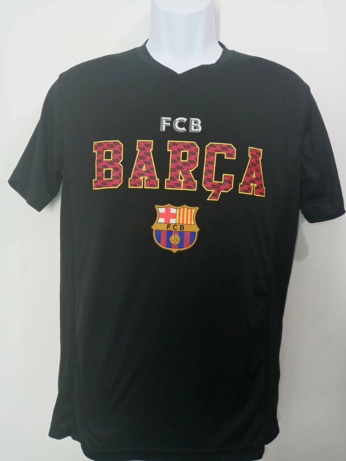 FCB BARCA Short Sleeve Performance Soccer T-Shirt, Black, Small, F/S Unisex T-shirt, Sweatshirt, Hoodie, Long Sleeve Tee - T-Shirt, Sweatshirt, Hoodie