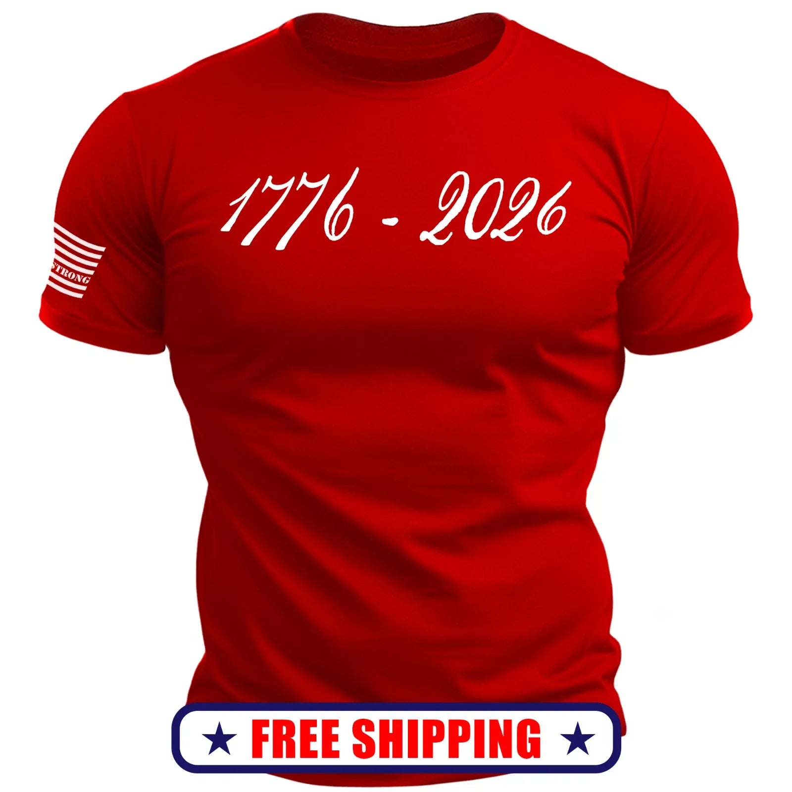 1776 - 2026 T-Shirt - with USA 250 Flag - patriotic trump america S-2X Unisex T-shirt, Sweatshirt, Hoodie, Long Sleeve Tee - T-Shirt, Sweatshirt, Hoodie