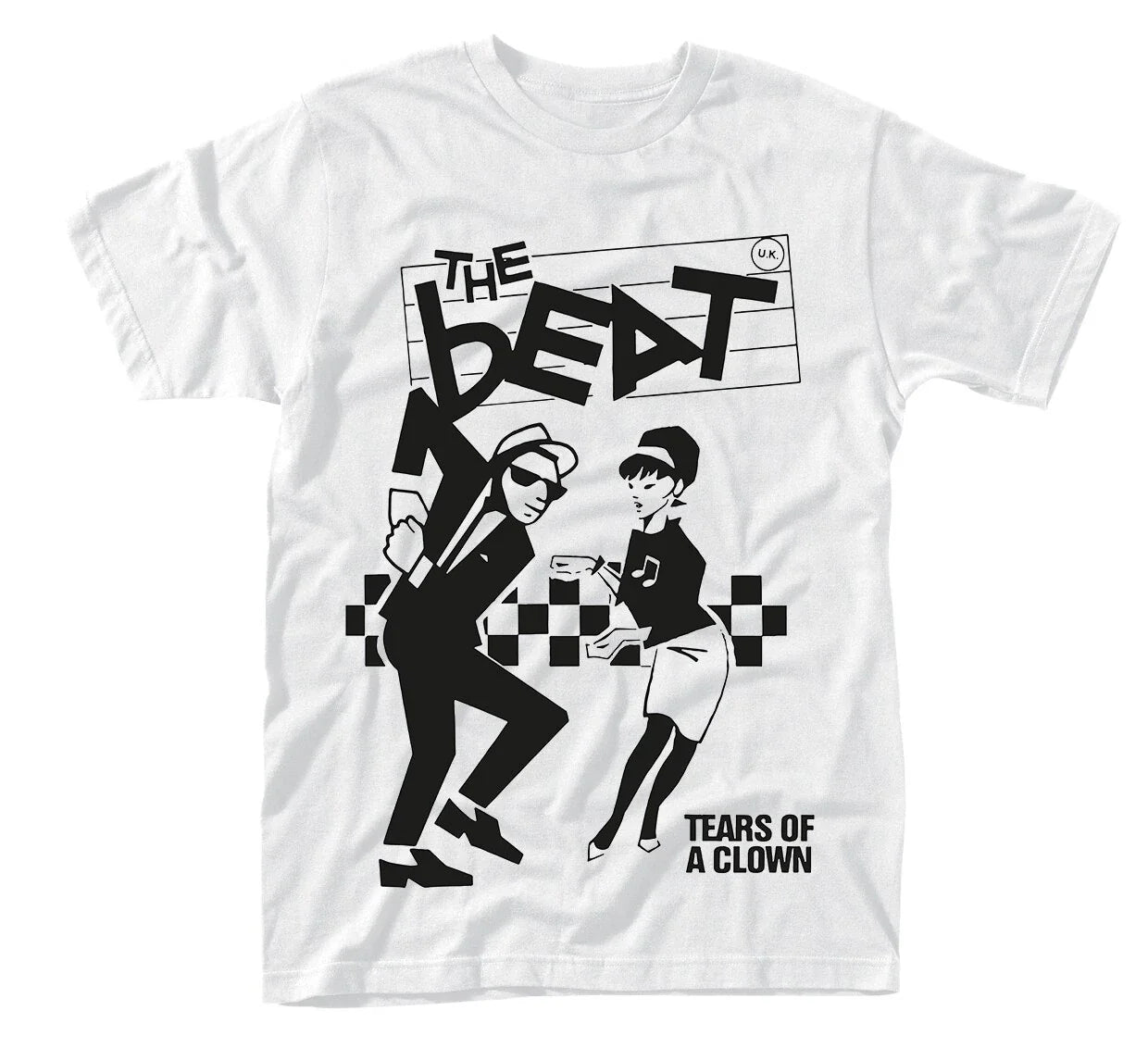 The Beat (ska) 'TEARS OF A CLOWN' - NEW MEN White T Shirt - Official SALE PRICE Unisex T-shirt, Sweatshirt, Hoodie, Long Sleeve Tee - T-Shirt, Sweatshirt, Hoodie