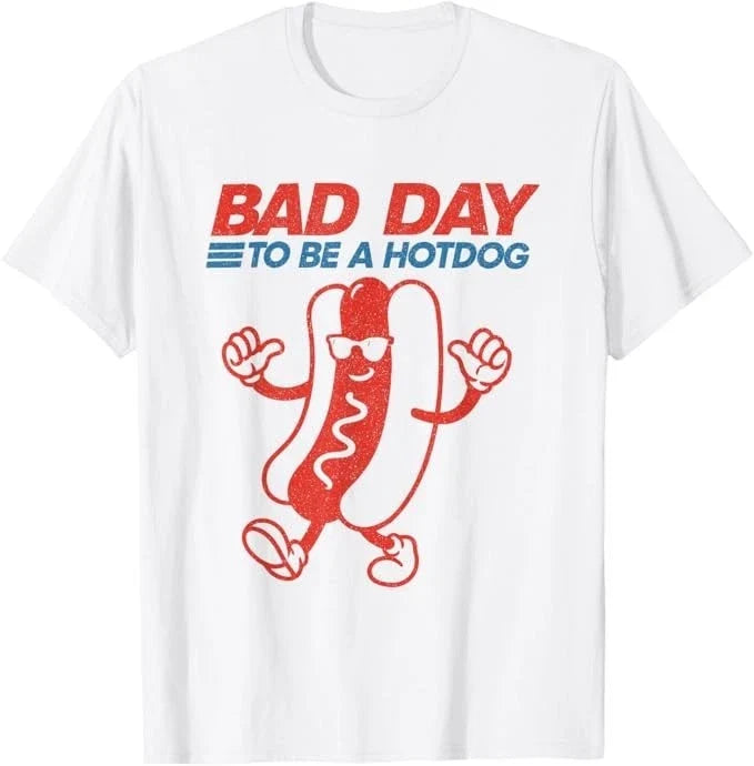 Funny Bad Day to Be a Hotdog 4th of July Independence Day T-Shirt Unisex T-shirt, Sweatshirt, Hoodie, Long Sleeve Tee - T-Shirt, Sweatshirt, Hoodie