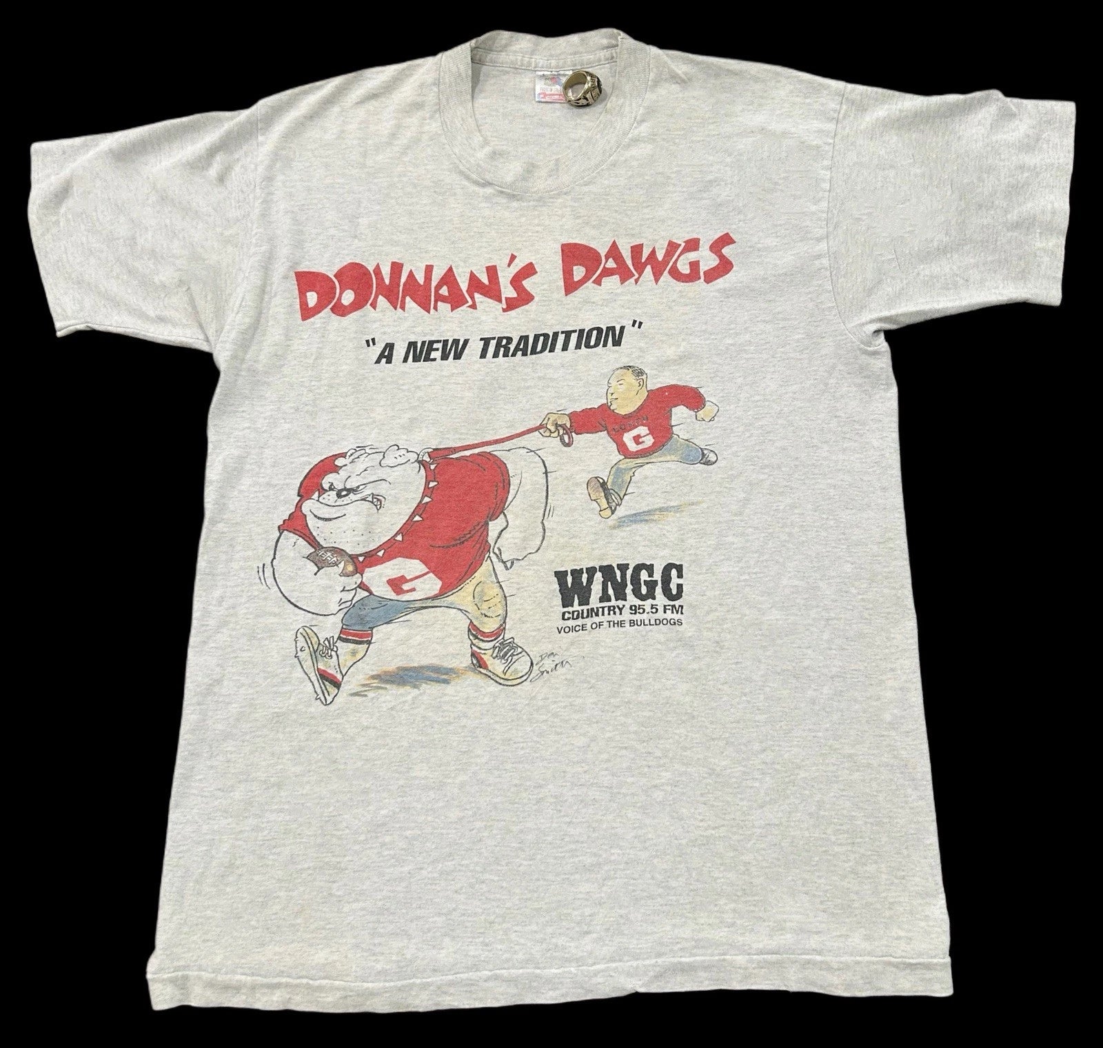 Vintage 90s University of Georgia Donnans Dawgs Large UGA T-Shirt Rare Dogs Tee Unisex T-shirt, Sweatshirt, Hoodie, Long Sleeve Tee - T-Shirt, Sweatshirt, Hoodie