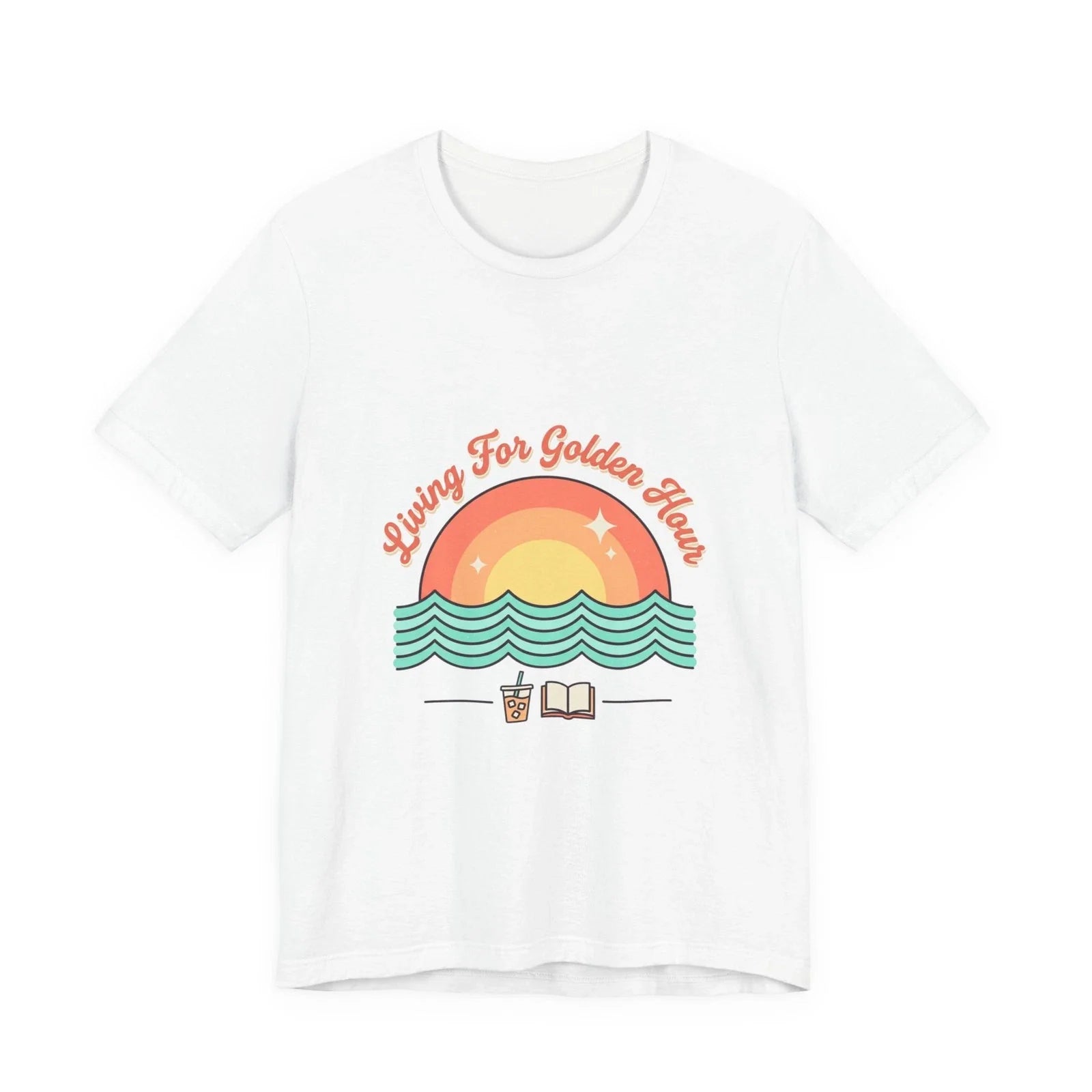 Sunny Retro Sunset Tee | summer aesthetic, coastal vibes Unisex T-shirt, Sweatshirt, Hoodie, Long Sleeve Tee - T-Shirt, Sweatshirt, Hoodie