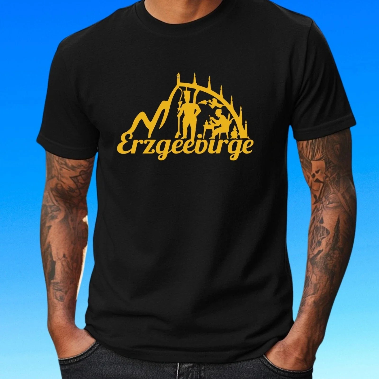 Mens Erzgebirge Home Nature Motif Cotton T-Shirt Size XS to 5XL Unisex T-shirt, Sweatshirt, Hoodie, Long Sleeve Tee - T-Shirt, Sweatshirt, Hoodie