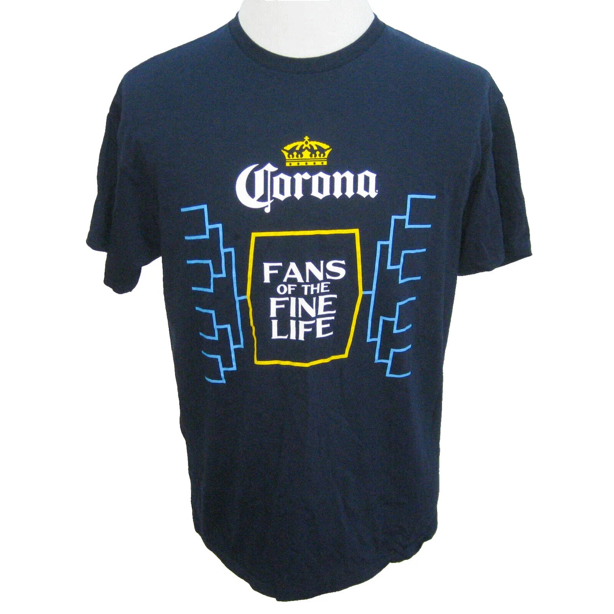 CORONA BEER Men's (Size Large) Blue Short Sleeve - Adult & Kids T-Shirts, Sweatshirts & Hoodies apparel design preview 1