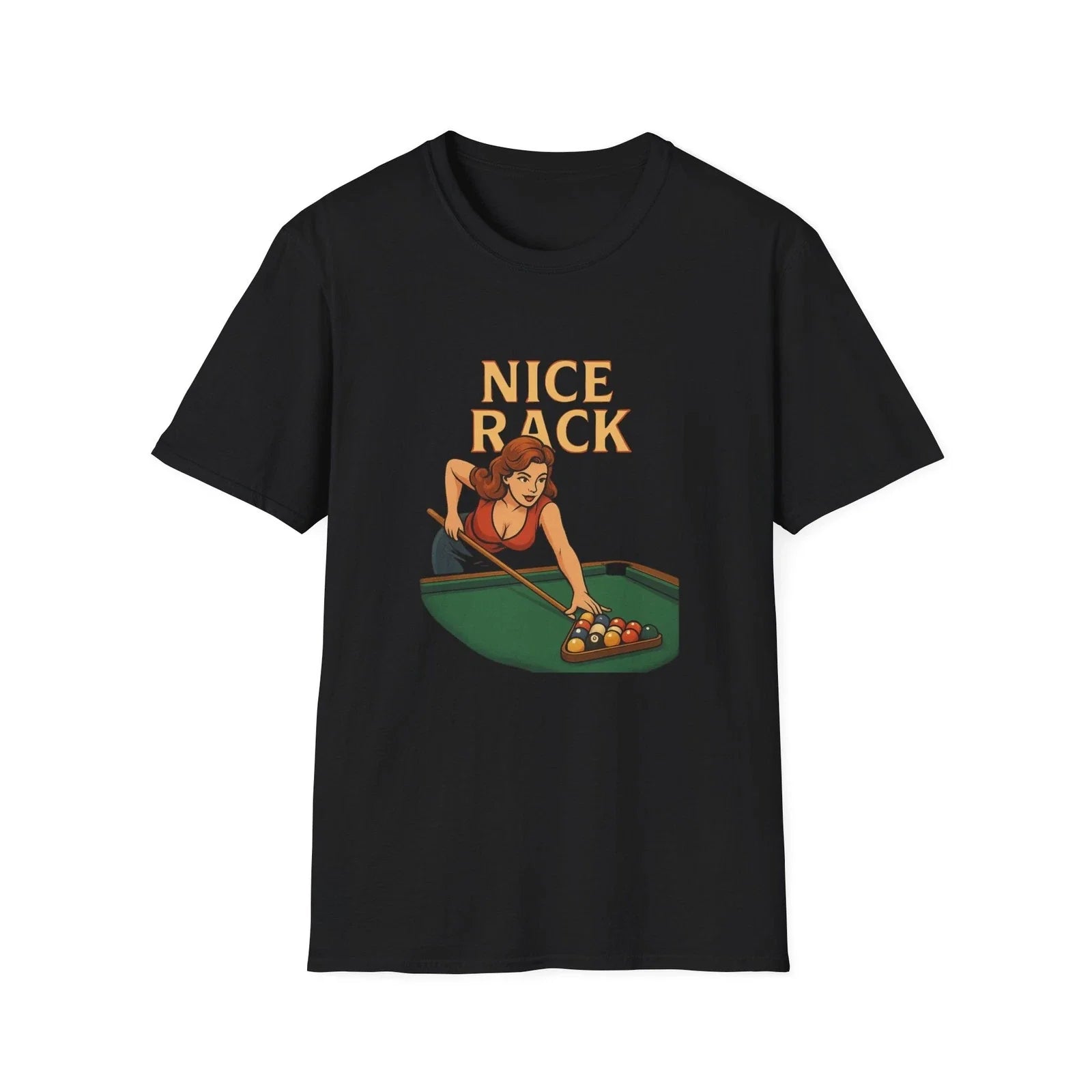Nice Rack Shirt Funny Pool Billiards Tee Cheeky Humor Gift for Men Dad Unisex T-shirt, Sweatshirt, Hoodie, Long Sleeve Tee - T-Shirt, Sweatshirt, Hoodie