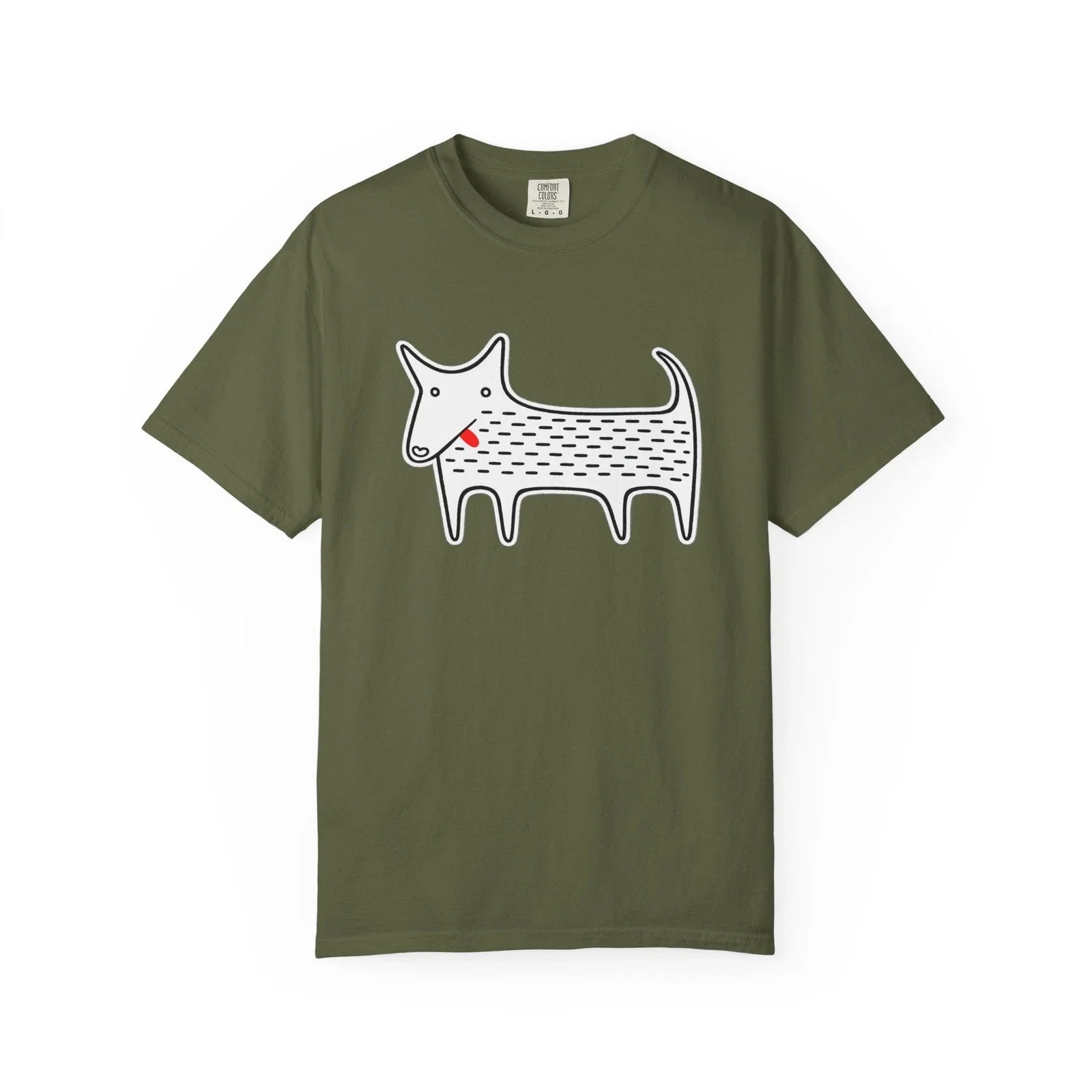 Doodle Dog T-shirt | Cute Hand-Drawn Puppy Tee I Kawaii Dog Tee Women's Shirt Unisex T-shirt, Sweatshirt, Hoodie, Long Sleeve Tee - T-Shirt, Sweatshirt, Hoodie