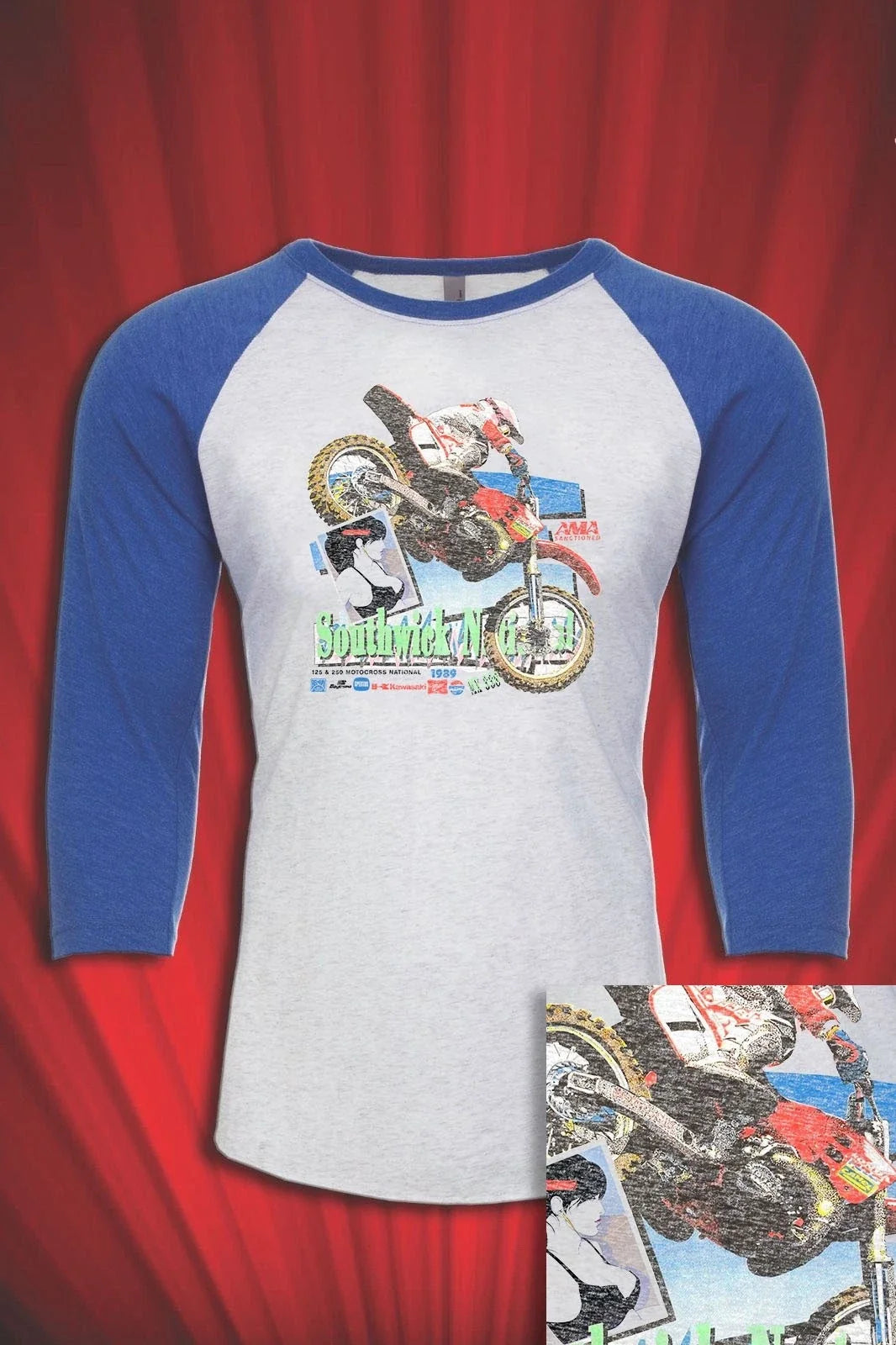Southwick Motocross 80s vintage Jersey T-SHIRT OSSA racing sports jersey product view 1