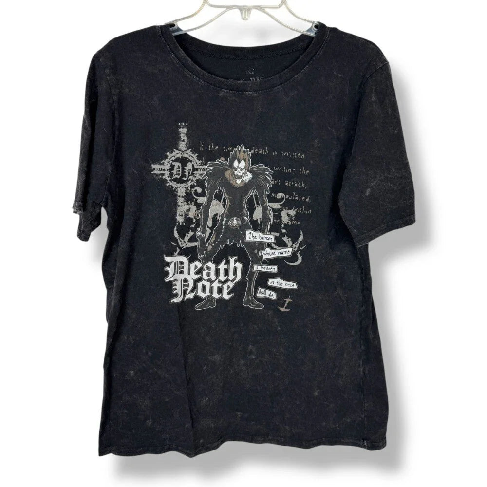 Death Note Ryuk Shirt Mens Size XL Black Grunge Anime Graphic Tee Goth Punk Y2K Unisex T-shirt, Sweatshirt, Hoodie, Long Sleeve Tee - T-Shirt, Sweatshirt, Hoodie