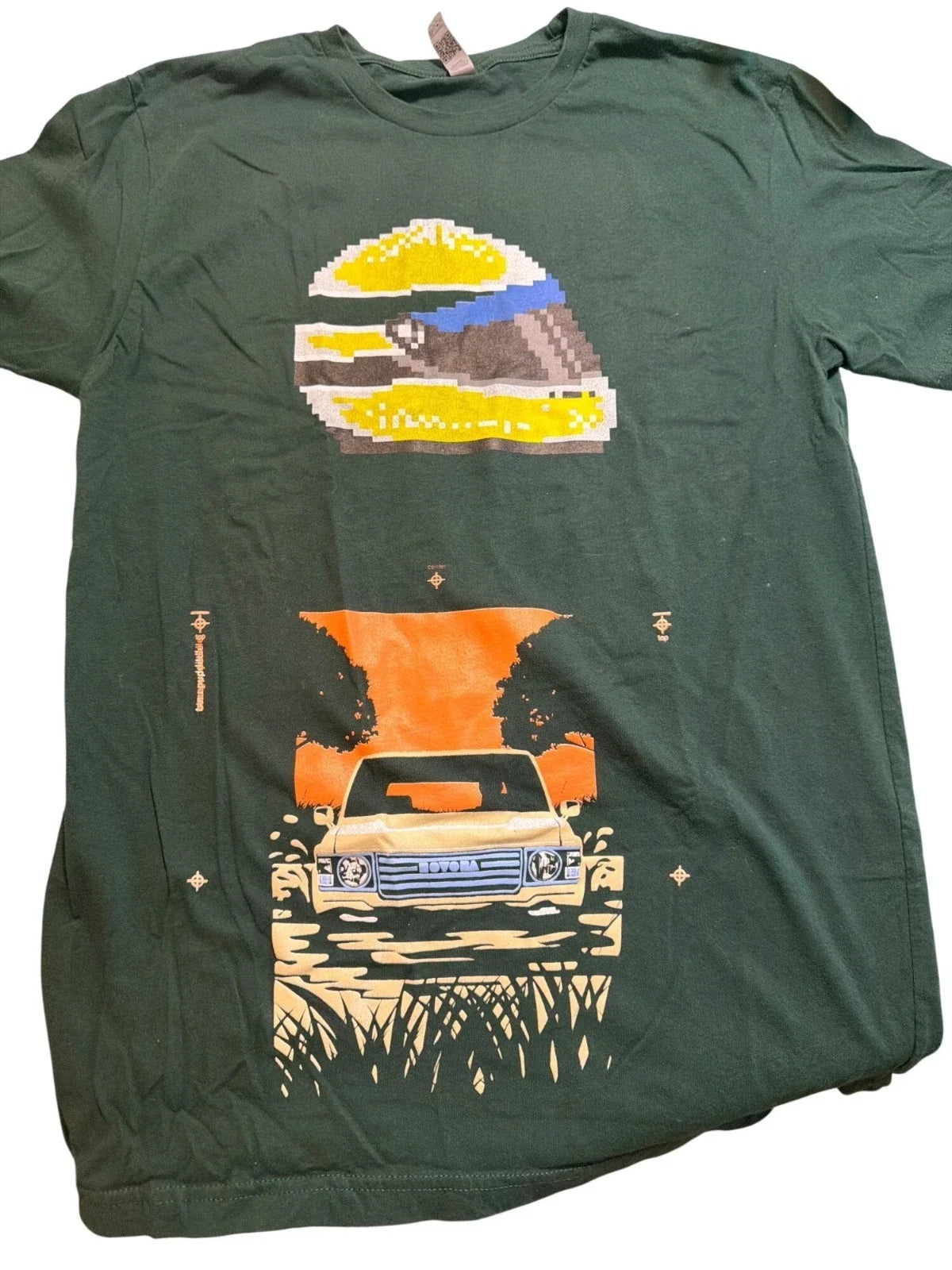 Drone Hunter Galaga Graphic T Shirt Green Retro Pixel F15E Helmet Next Level Unisex T-shirt, Sweatshirt, Hoodie, Long Sleeve Tee - T-Shirt, Sweatshirt, Hoodie