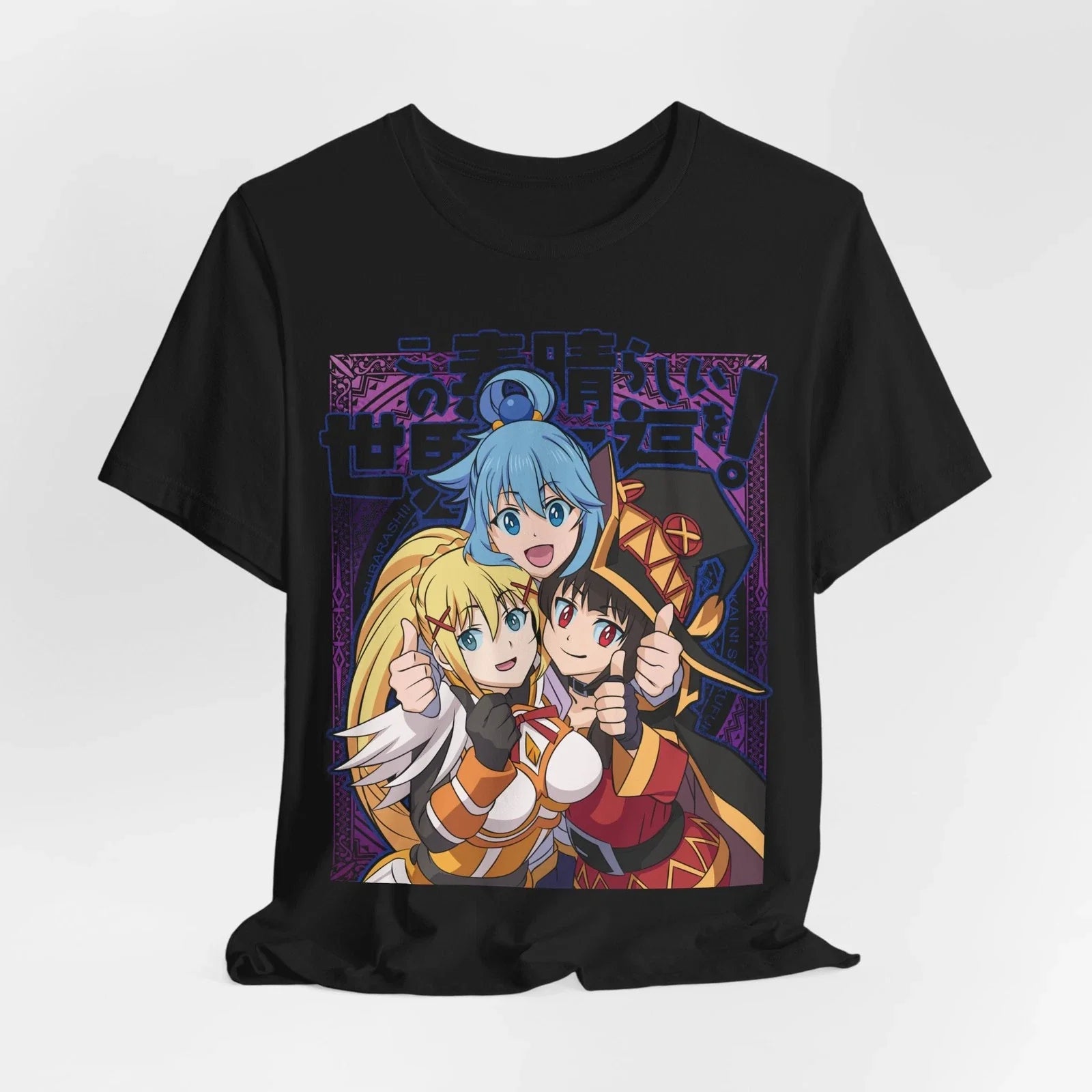 KonoSuba Anime Trio T-Shirt | Megumin Aqua Darkness Tee Unisex T-shirt, Sweatshirt, Hoodie, Long Sleeve Tee - T-Shirt, Sweatshirt, Hoodie