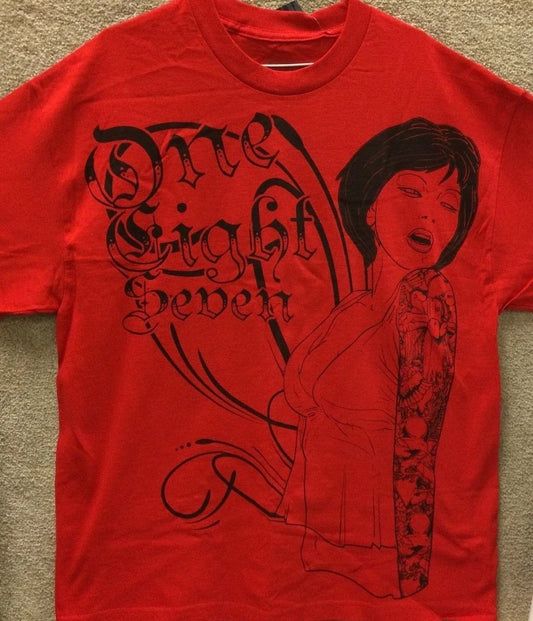187 Inc Men's T-Shirt "Betty" -- Red/Black Unisex T-shirt, Sweatshirt, Hoodie, Long Sleeve Tee - T-Shirt, Sweatshirt, Hoodie