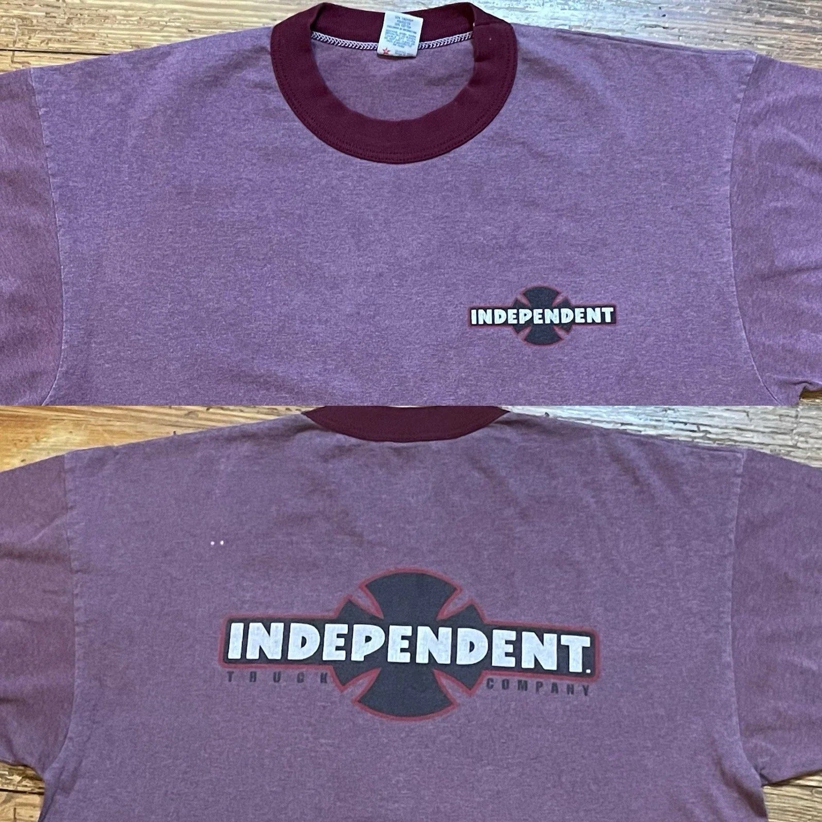 Vintage 90s Independent Trucks Shirt Size XL Skate Company Punk 80s Ringer Unisex T-shirt, Sweatshirt, Hoodie, Long Sleeve Tee - T-Shirt, Sweatshirt, Hoodie
