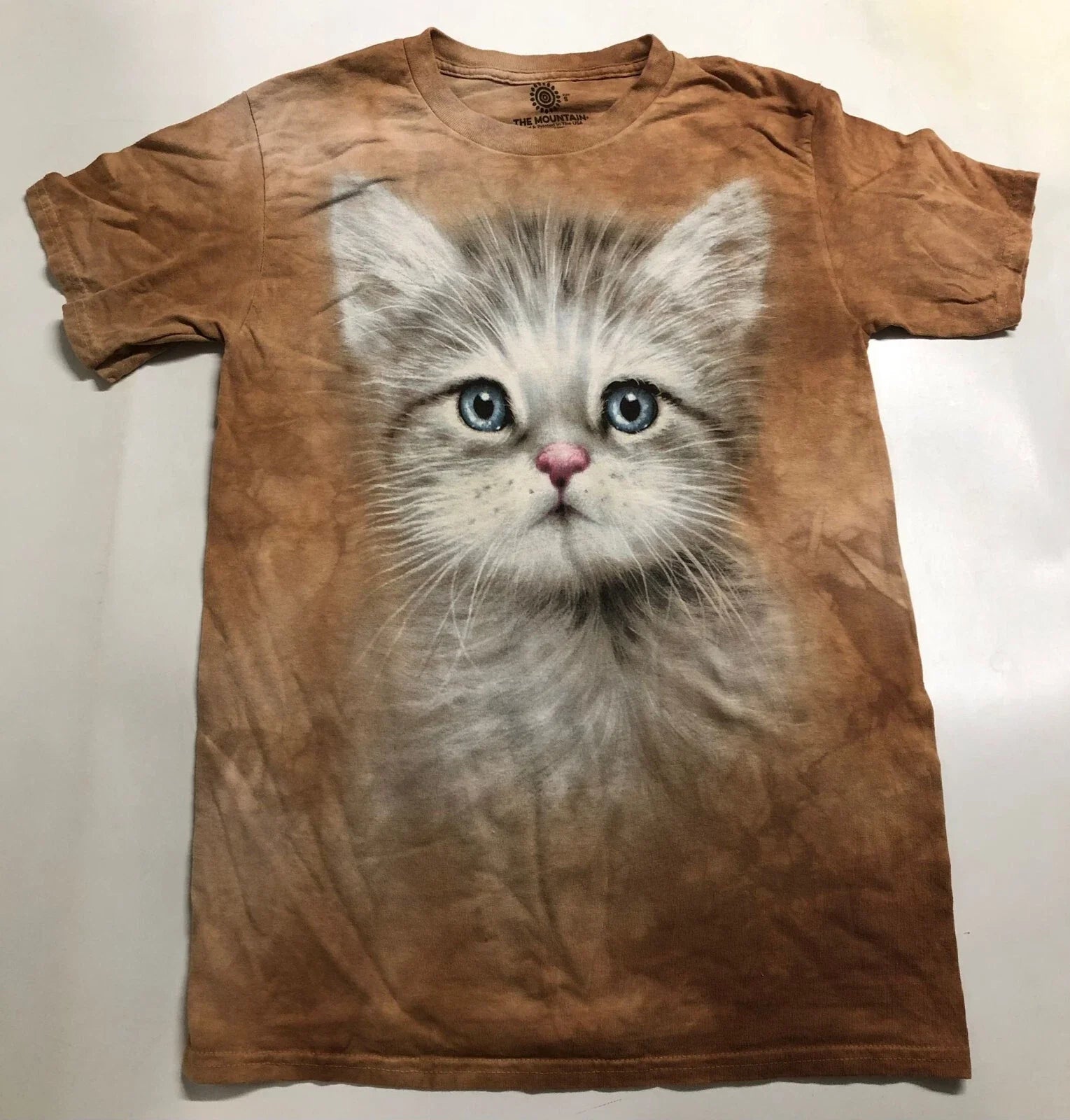 Cats The Mountain Blue Eyed Kitten Kittens Kitty Cute Cotton Orange T-Shirt S Unisex T-shirt, Sweatshirt, Hoodie, Long Sleeve Tee - T-Shirt, Sweatshirt, Hoodie
