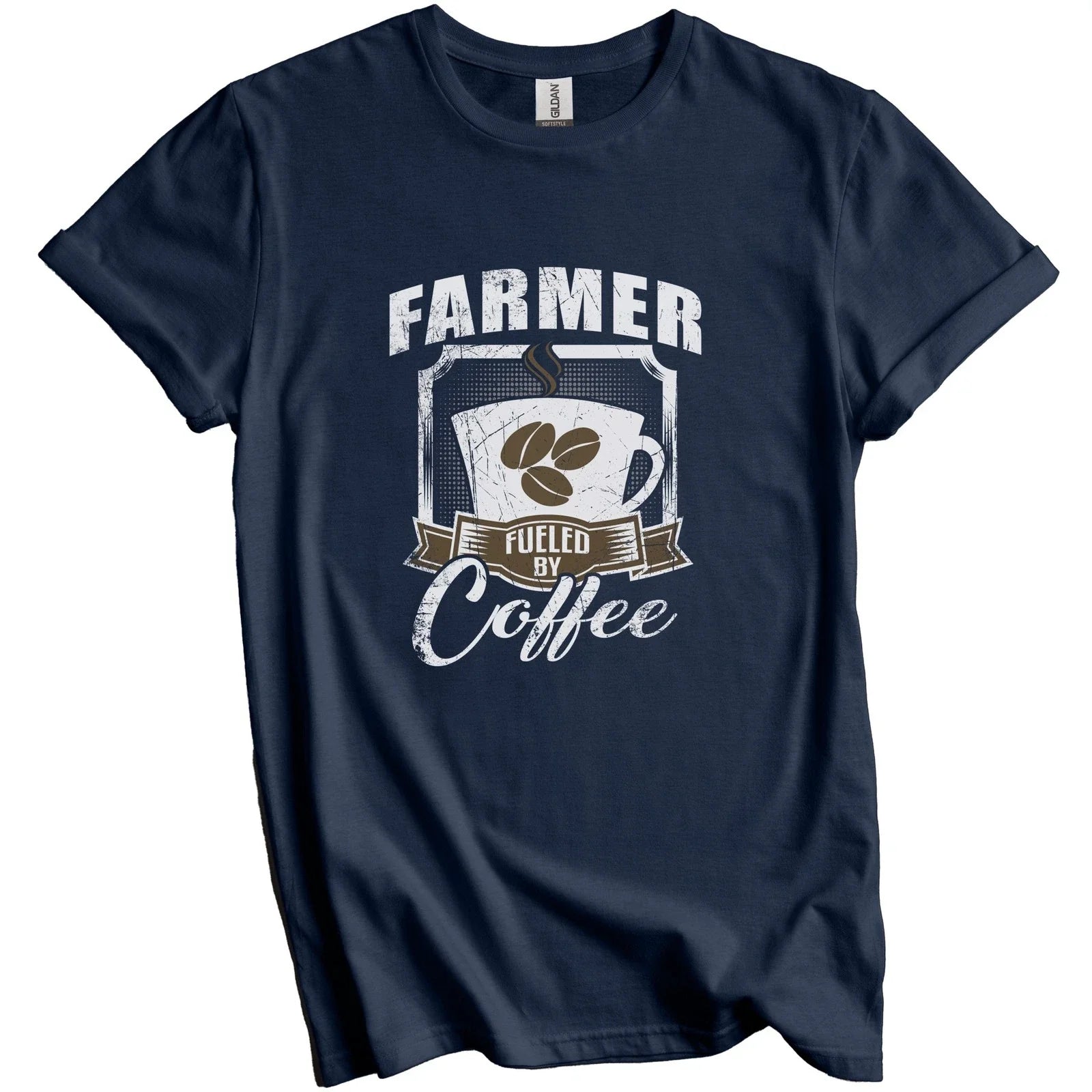 Farmer Fueled By Coffee Funny T-Shirt Gift for Farmer Unisex T-shirt, Sweatshirt, Hoodie, Long Sleeve Tee - T-Shirt, Sweatshirt, Hoodie