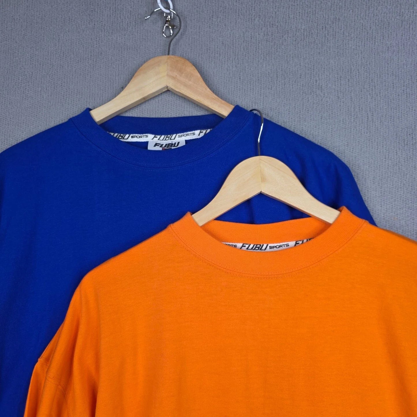 Fubu Shirt Mens Size XL Blue Orange Lot Of 2 Crewneck Long Sleeve Loose Y2K Unisex T-shirt, Sweatshirt, Hoodie, Long Sleeve Tee - T-Shirt, Sweatshirt, Hoodie
