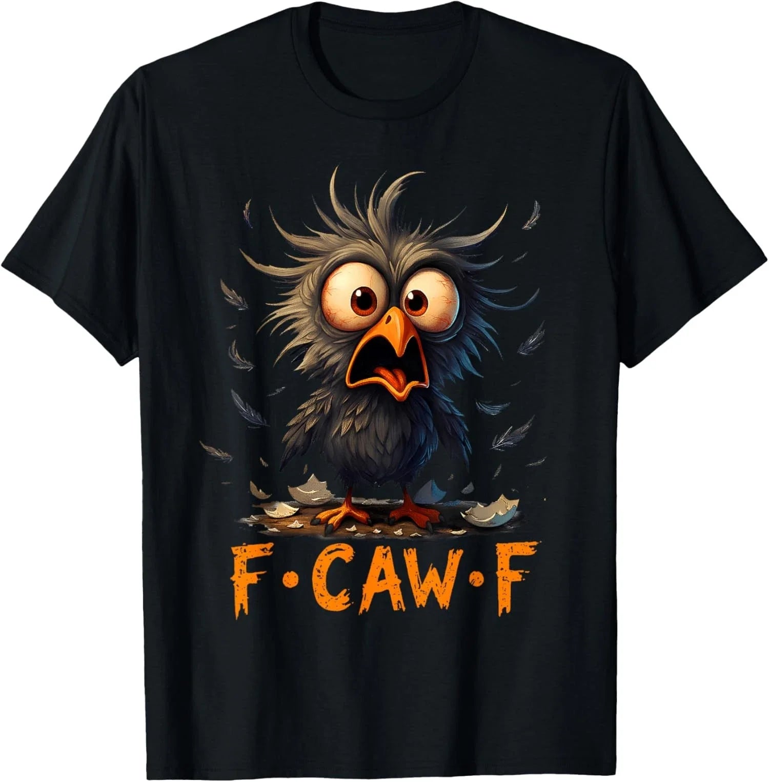 Funny F-Caw-F Black Crow Humor Quote Bird Meme Unisex T-Shirt Unisex T-shirt, Sweatshirt, Hoodie, Long Sleeve Tee - T-Shirt, Sweatshirt, Hoodie