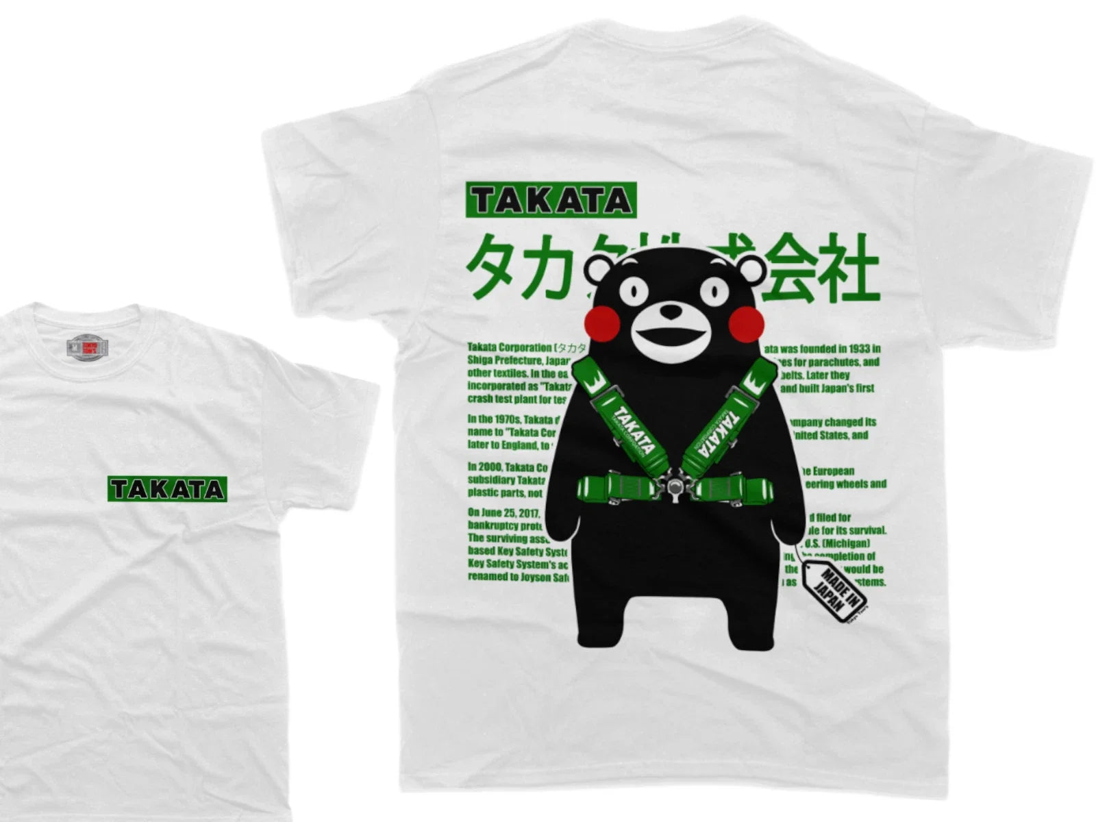 Takata Bear JDM T-Shirt unisex Car ENTHUSIAST Drifting Drag JDM Unisex T-shirt, Sweatshirt, Hoodie, Long Sleeve Tee - T-Shirt, Sweatshirt, Hoodie