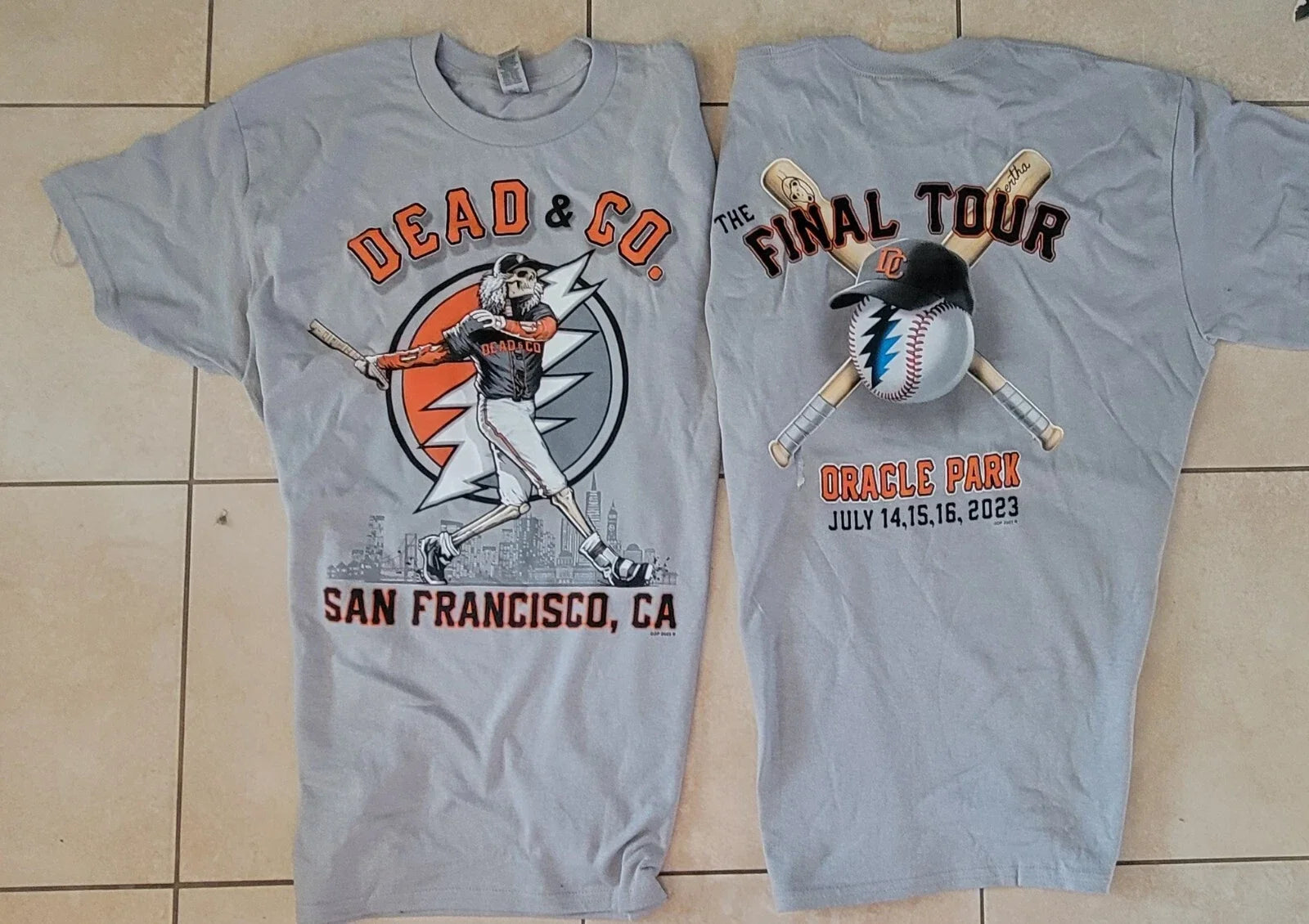 Dead and Company City Shirt Extra Large XL  2023 San Francisco Brand New Unisex T-shirt, Sweatshirt, Hoodie, Long Sleeve Tee - T-Shirt, Sweatshirt, Hoodie