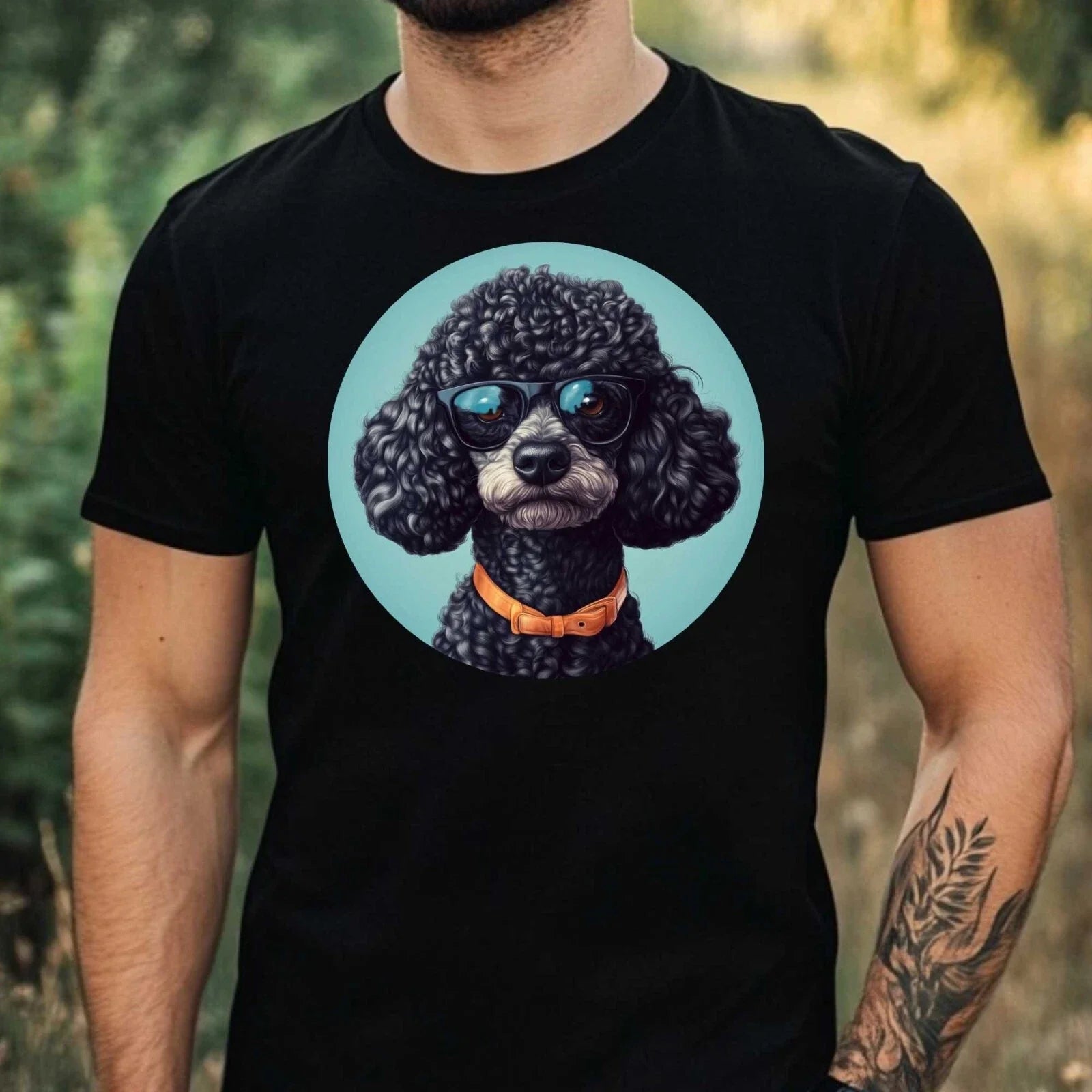 Mens Funny Poodle Print Cotton T-Shirt Size XS to 5XL Unisex T-shirt, Sweatshirt, Hoodie, Long Sleeve Tee - T-Shirt, Sweatshirt, Hoodie