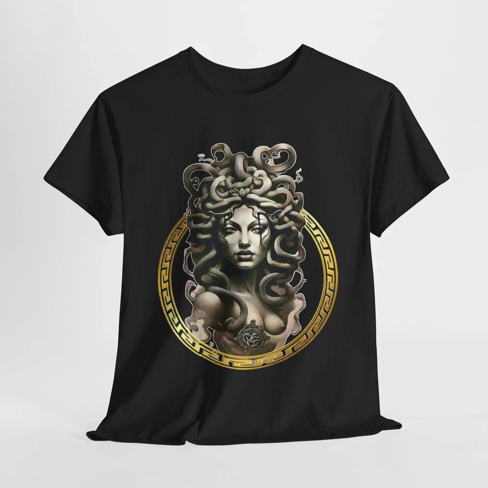 MEDUSA GREEK MYTHOLOGY  TRENDY GRAPHIC T SHIRT Unisex Heavy Cotton Tee Unisex T-shirt, Sweatshirt, Hoodie, Long Sleeve Tee - T-Shirt, Sweatshirt, Hoodie