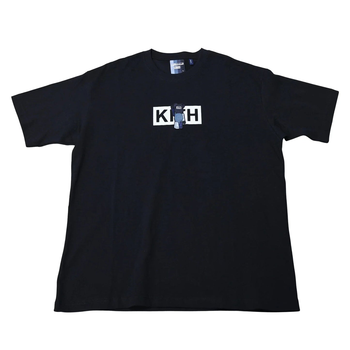 Kith x Bearbrick Box Logo Tee Black Unisex T-shirt, Sweatshirt, Hoodie, Long Sleeve Tee - T-Shirt, Sweatshirt, Hoodie