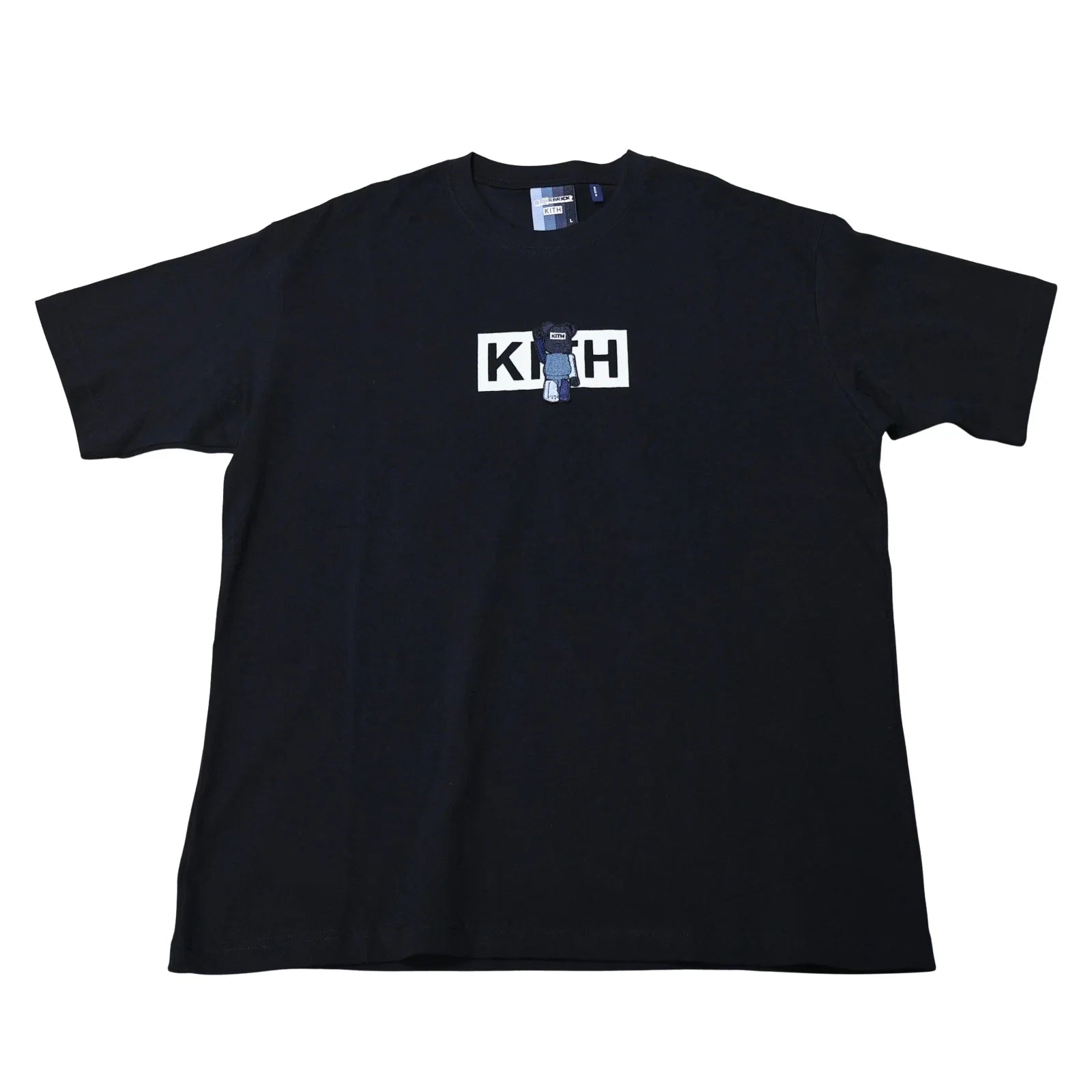 Kith x Bearbrick Box Logo Tee Black Unisex T-shirt, Sweatshirt, Hoodie, Long Sleeve Tee - T-Shirt, Sweatshirt, Hoodie